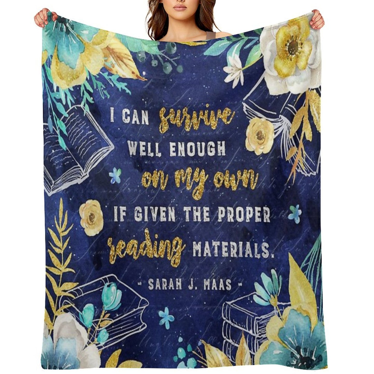 I Can Survive Machine-washable Throw Blanket
