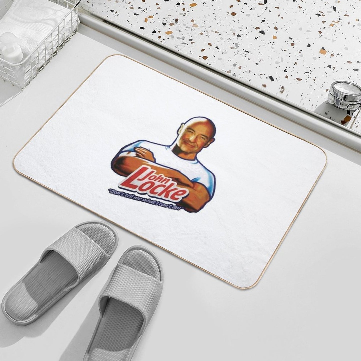 John Locke Lost Don't Tell Me What I Can't Do Absorbent Bath Mat