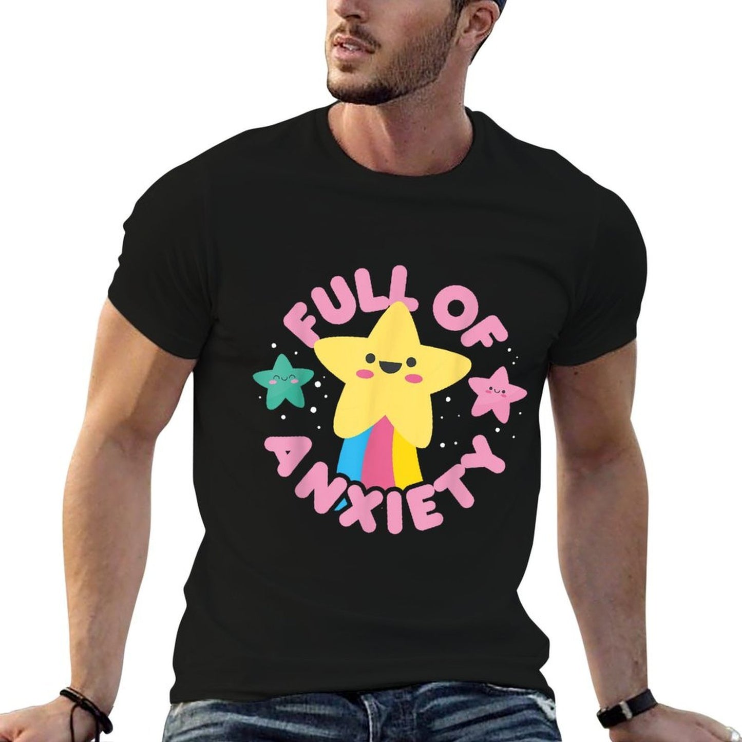 Full of Anxiety Cute Kawaii Kawaii Goth Pastel Goth Vintage-inspired T-Shirt