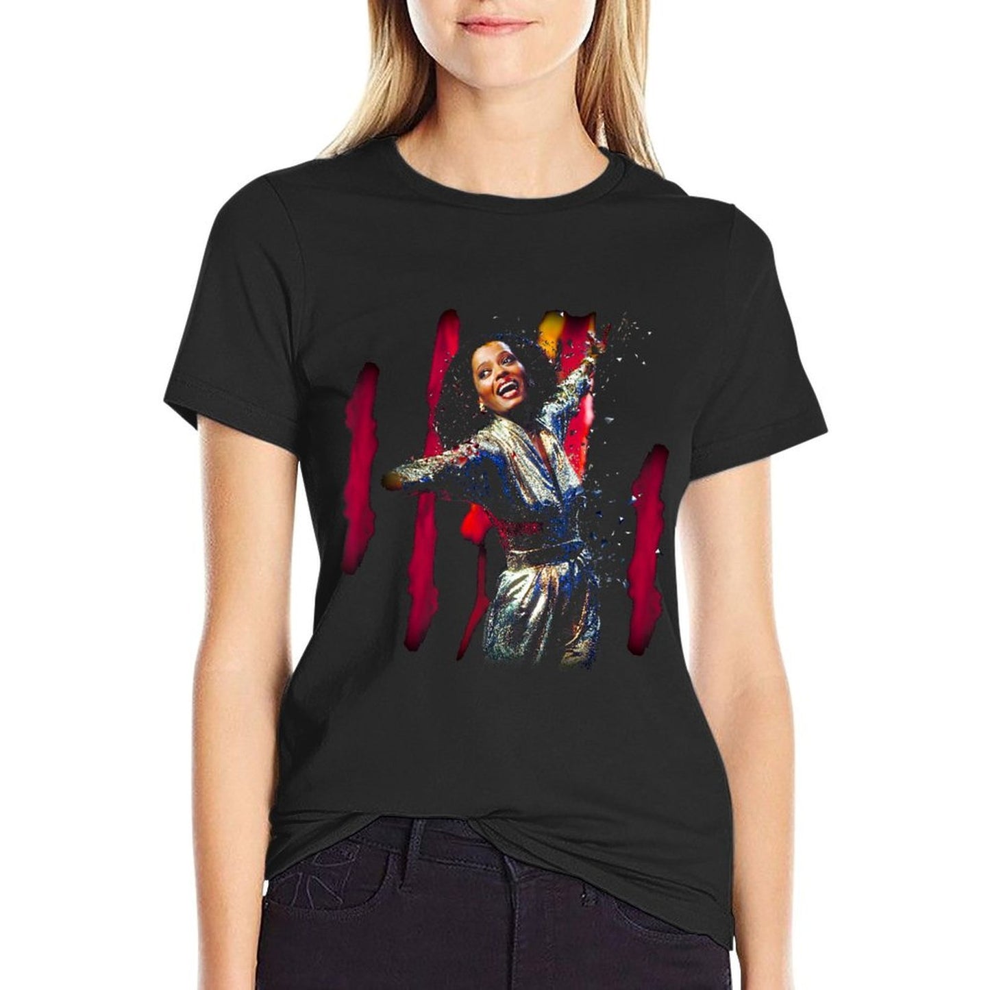TV Times Diana Ross Muppet Show 1980 Graphic-printed T-Shirt