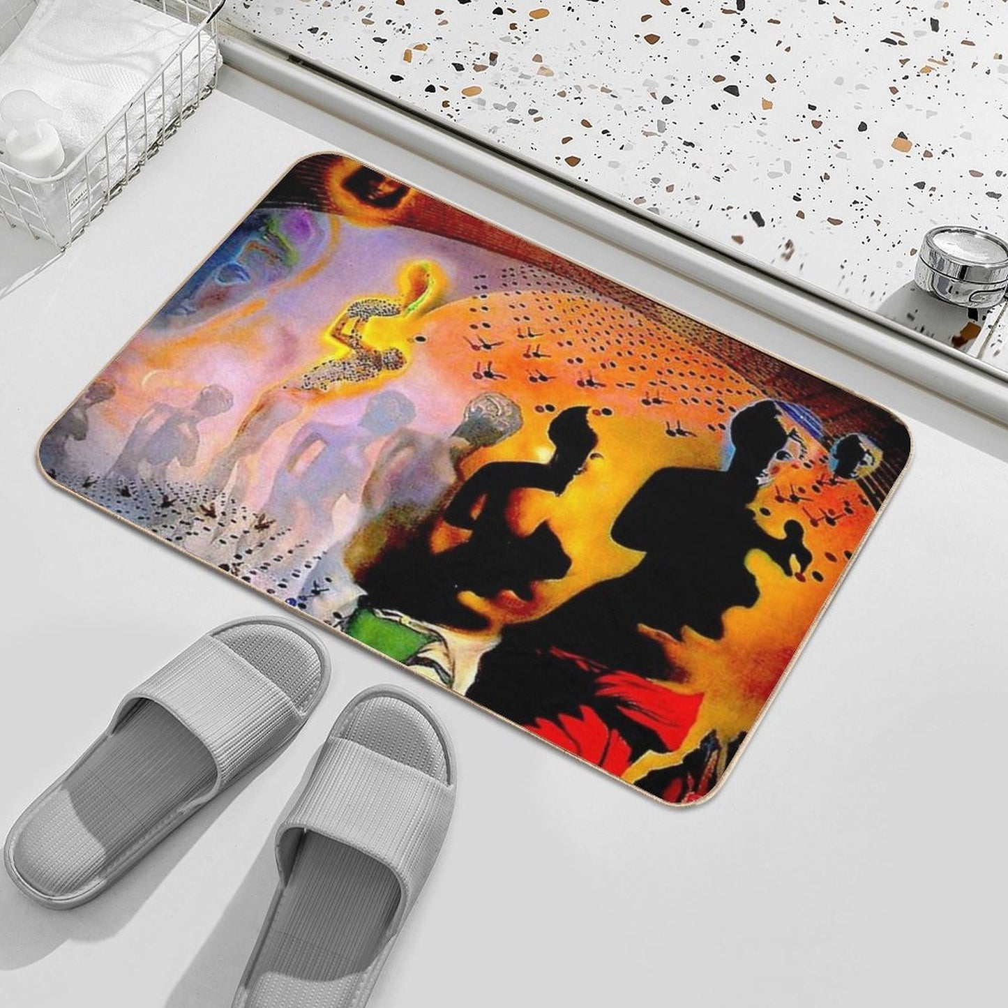 VENUS DE MILO Vintage Abstract Surreal Print Non-Slip Bath Mat