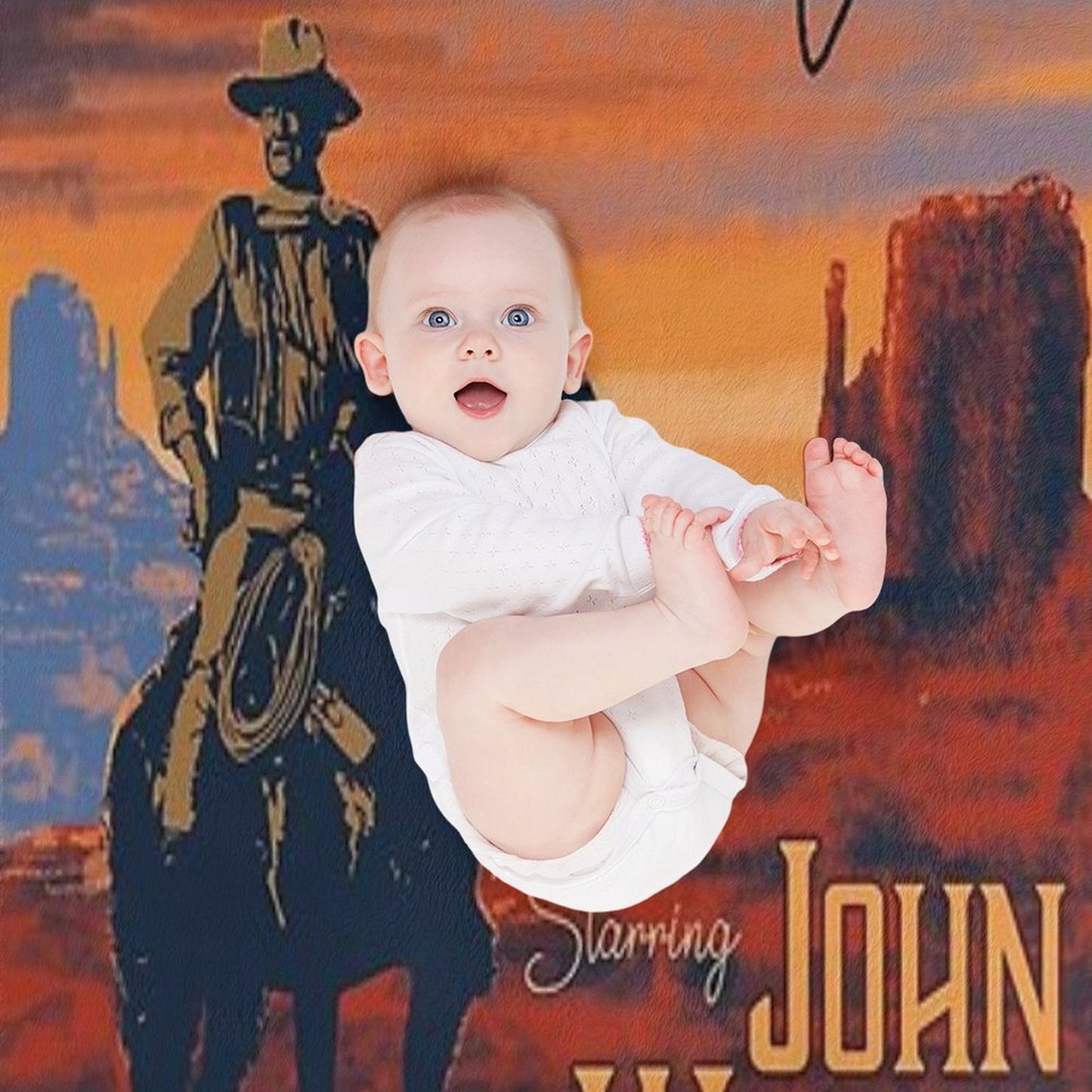 John Wayne Quote Machine-washable Throw Blanket