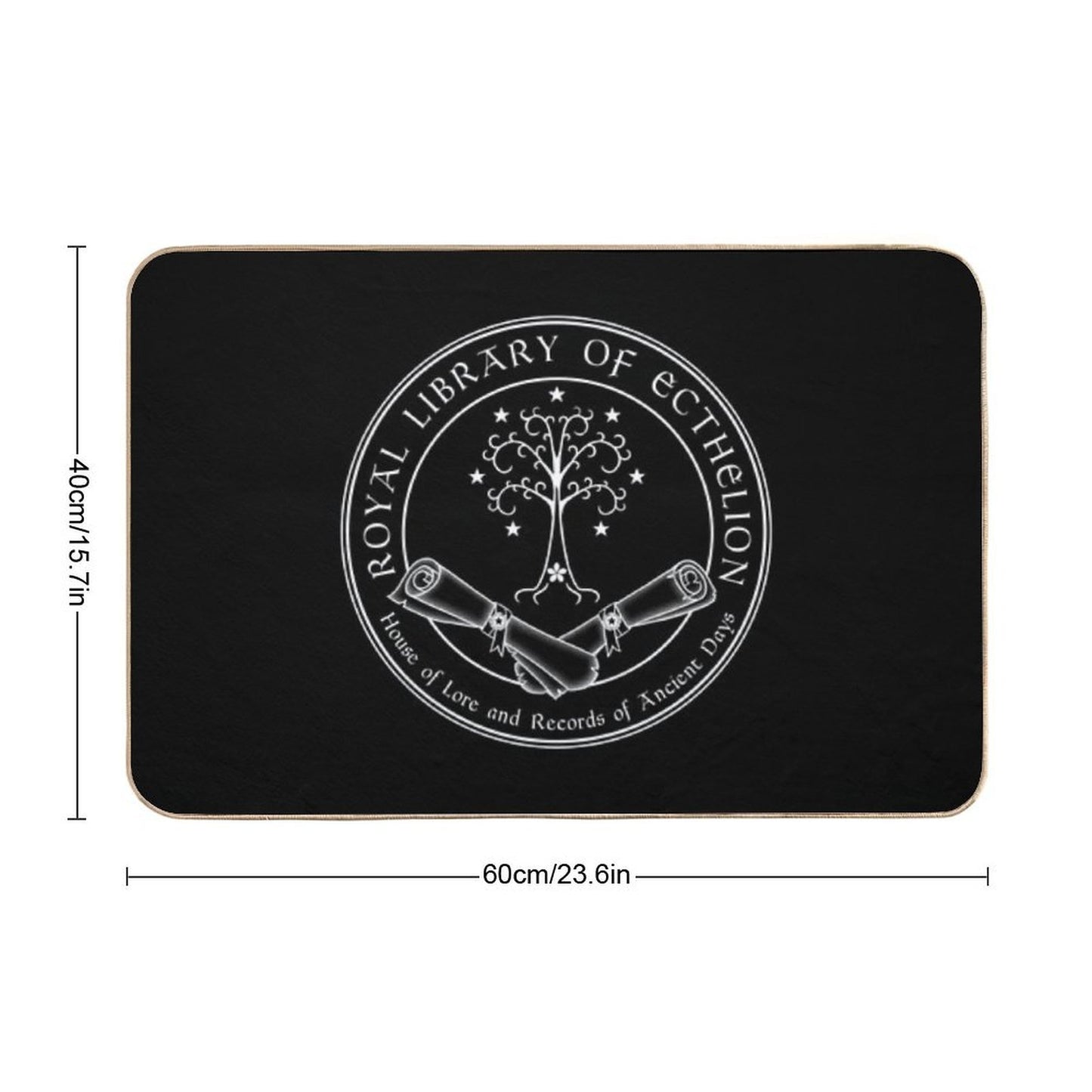 Royal Library of Ecthelion Pet-Safe Bath Mat