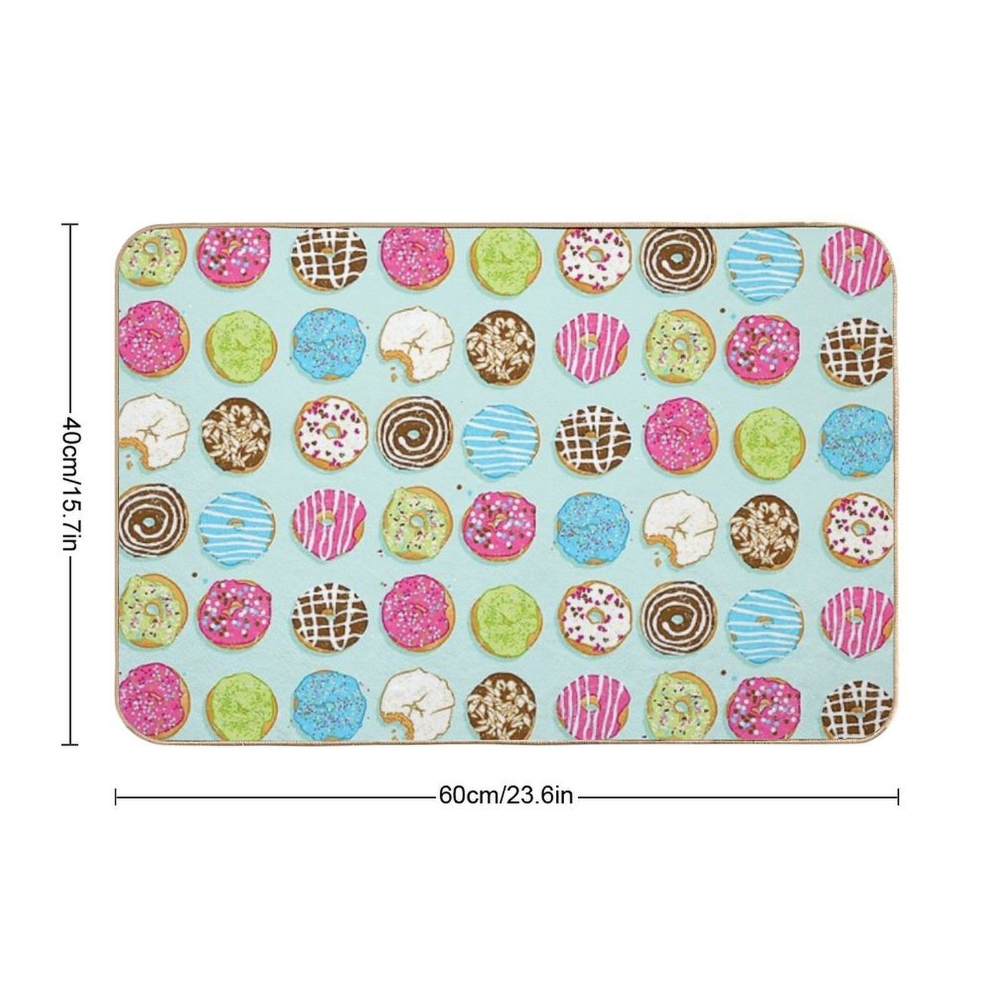 Sweet Donuts Pet-Safe Bath Mat
