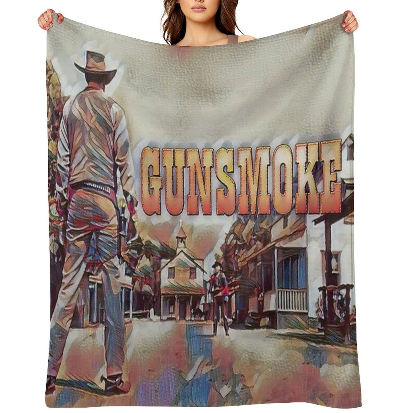Gunsmoke Lightweight Throw Blanket