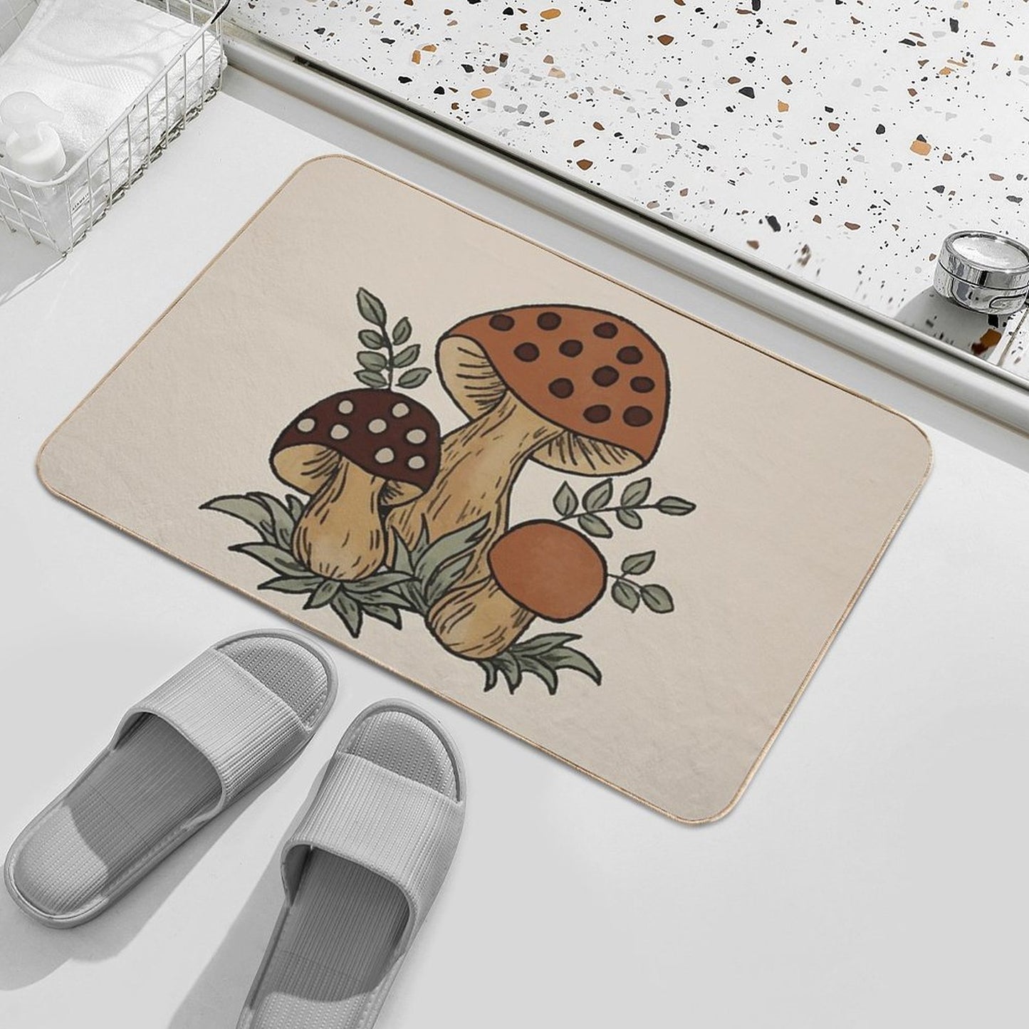 Merry Mushroom Non-Slip Bath Mat