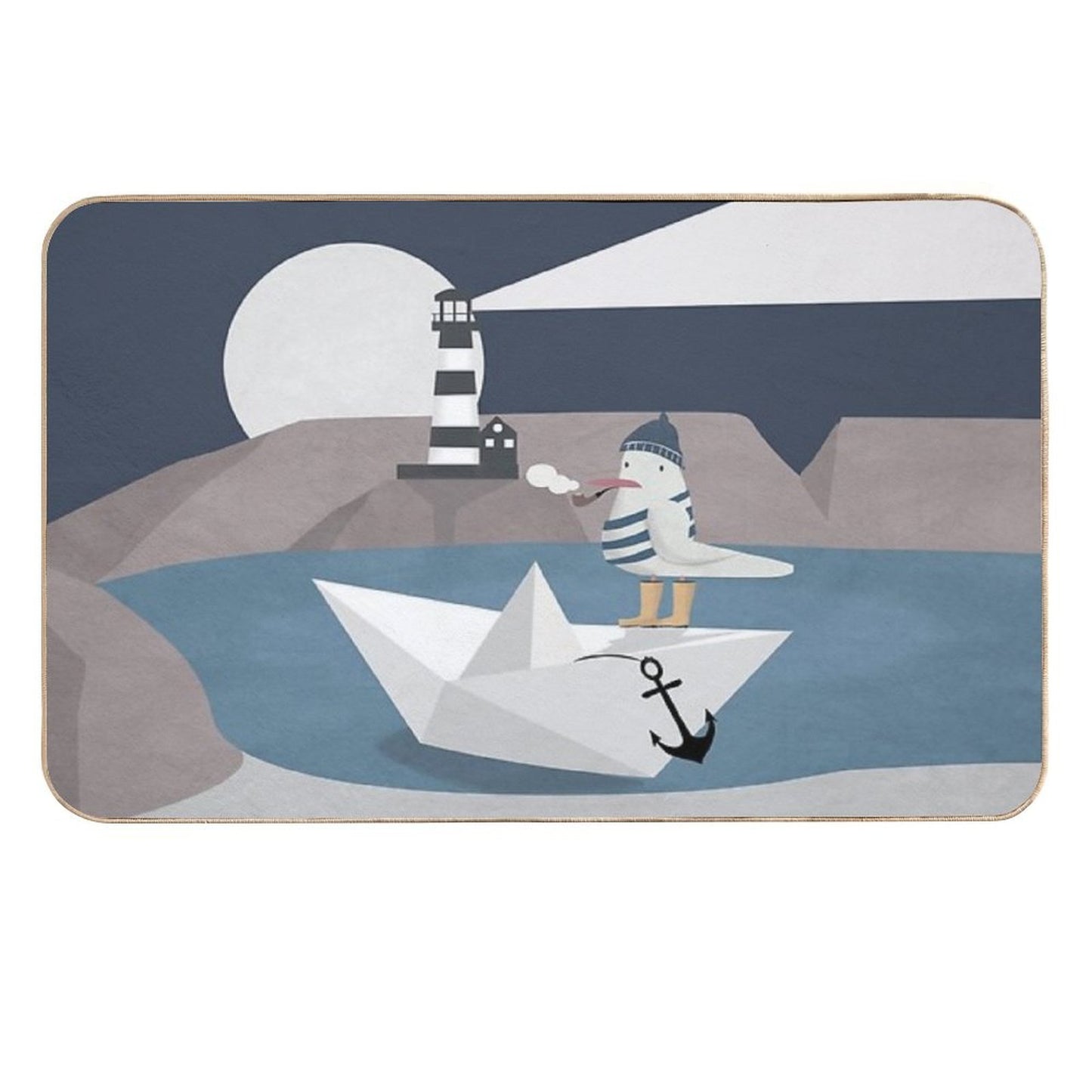 Fisher Seagull Dirt-Trapping Bath Mat