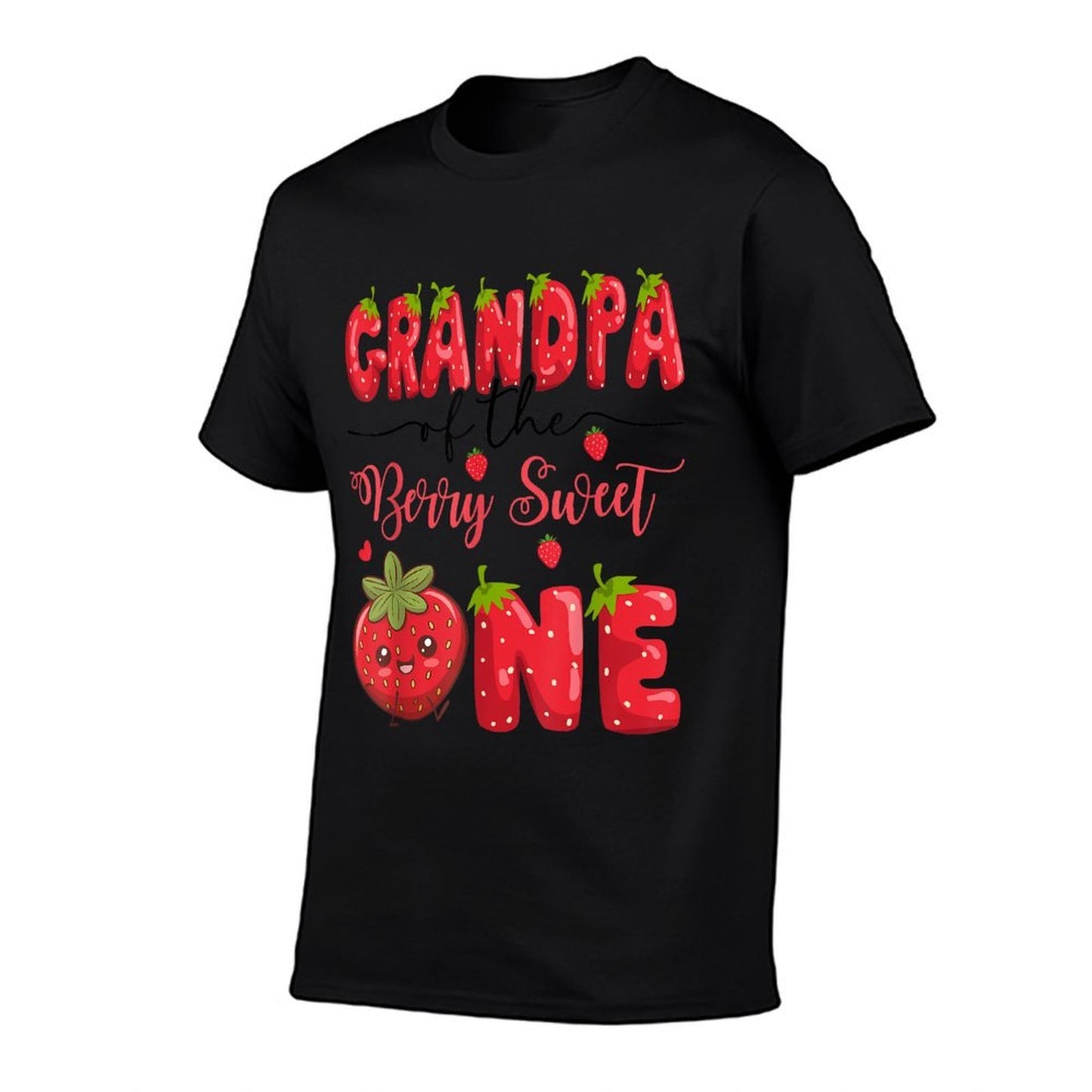 Grandpa Of The Berry Sweet One Strawberry First Birthday Affordable Price T-Shirt