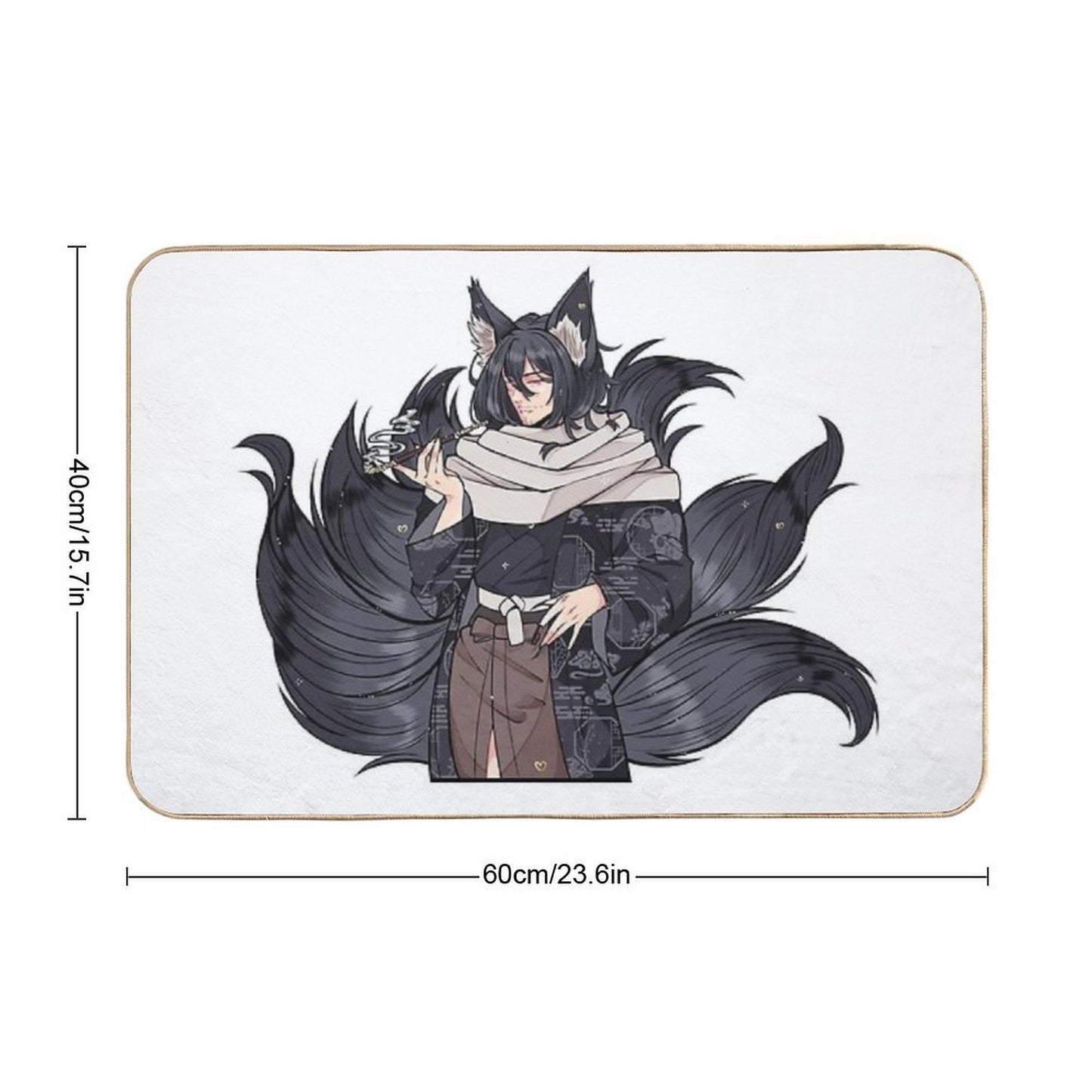 Kitsune Aizawa Rapid-Drying Bath Mat