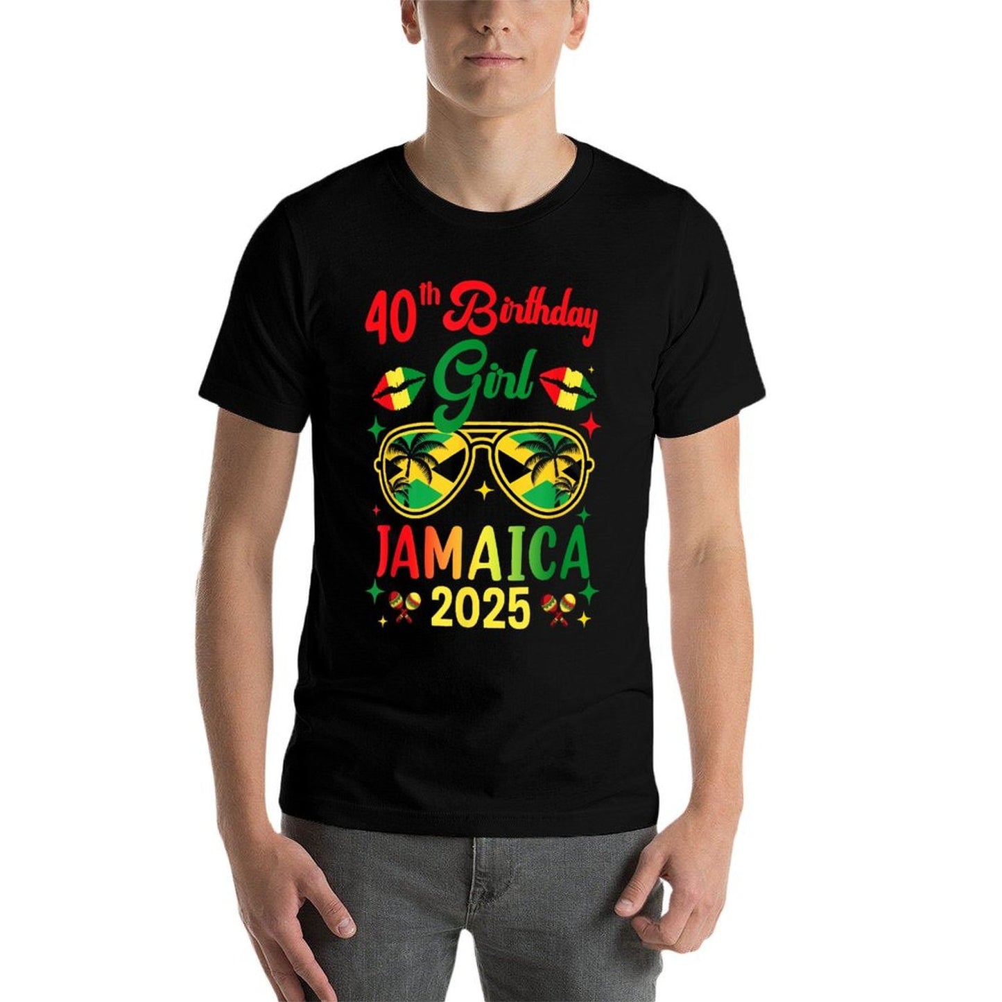 40Th Birthday Girl Jamaica Vacation Party Outfit 1985 Soft T-Shirt