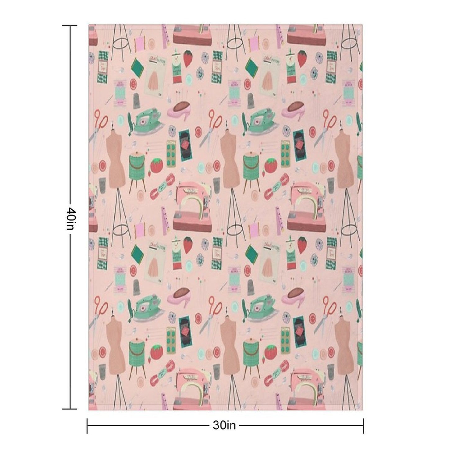 Sewing Tools And Notions Gift-ready Throw Blanket