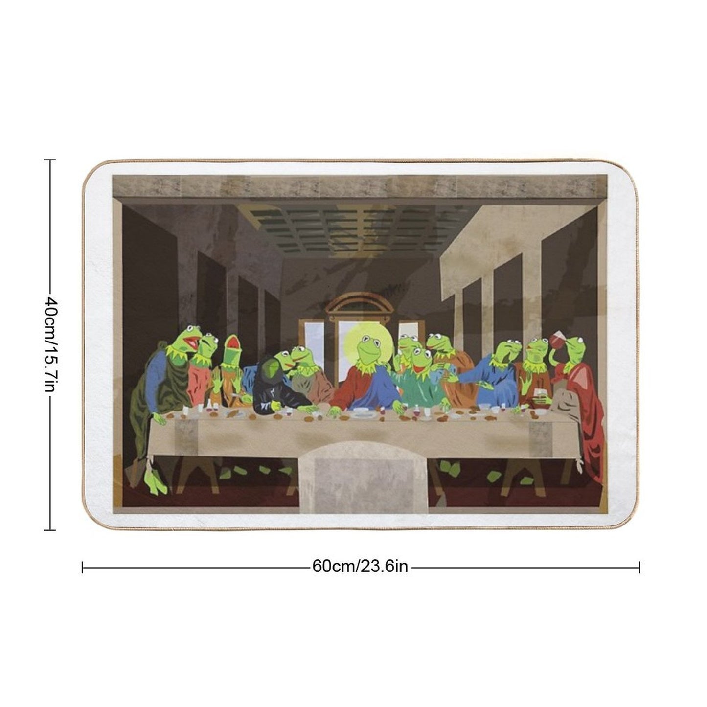 Kermit's Last Supper Anti-Trip Bath Mat