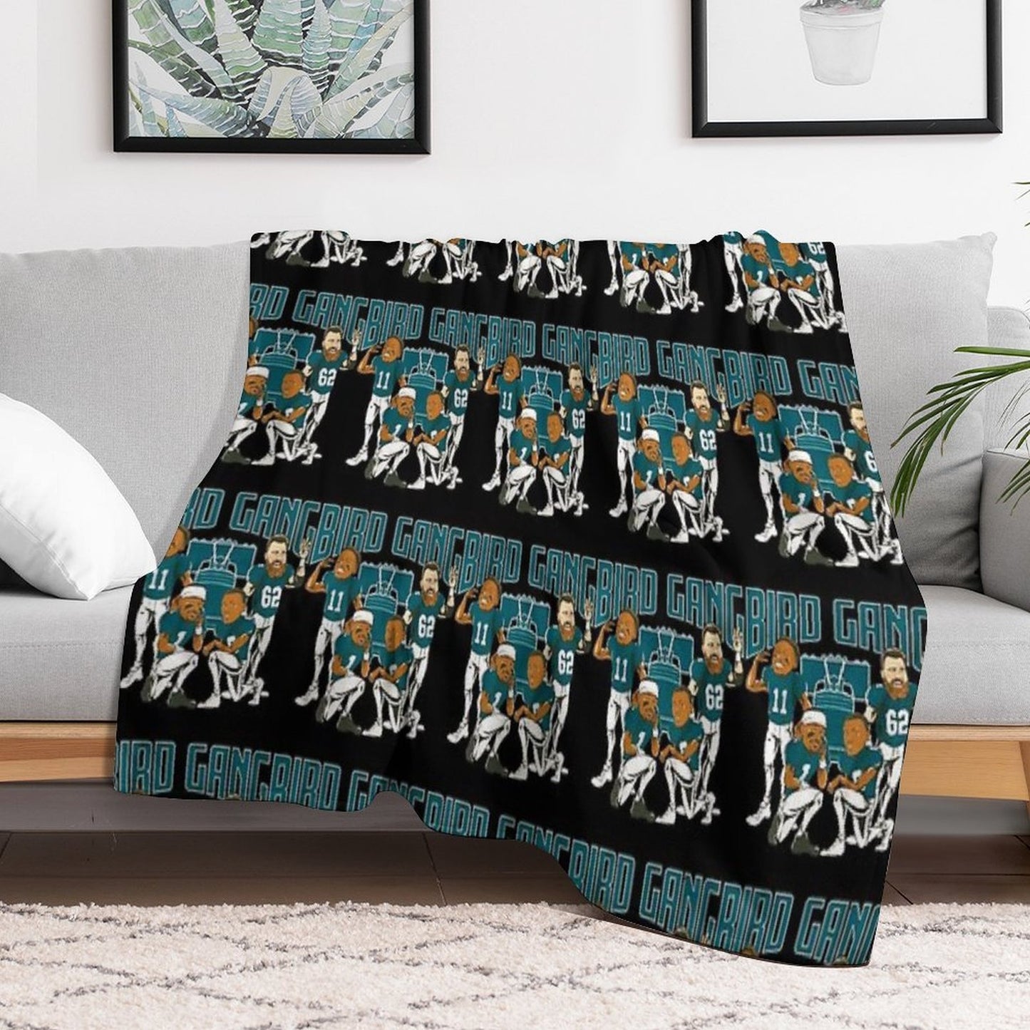 BIRD GANG PHILADELPHIA EAGLES SUPER BOWL CHAMPIONS 2023 Multi-functional Throw Blanket