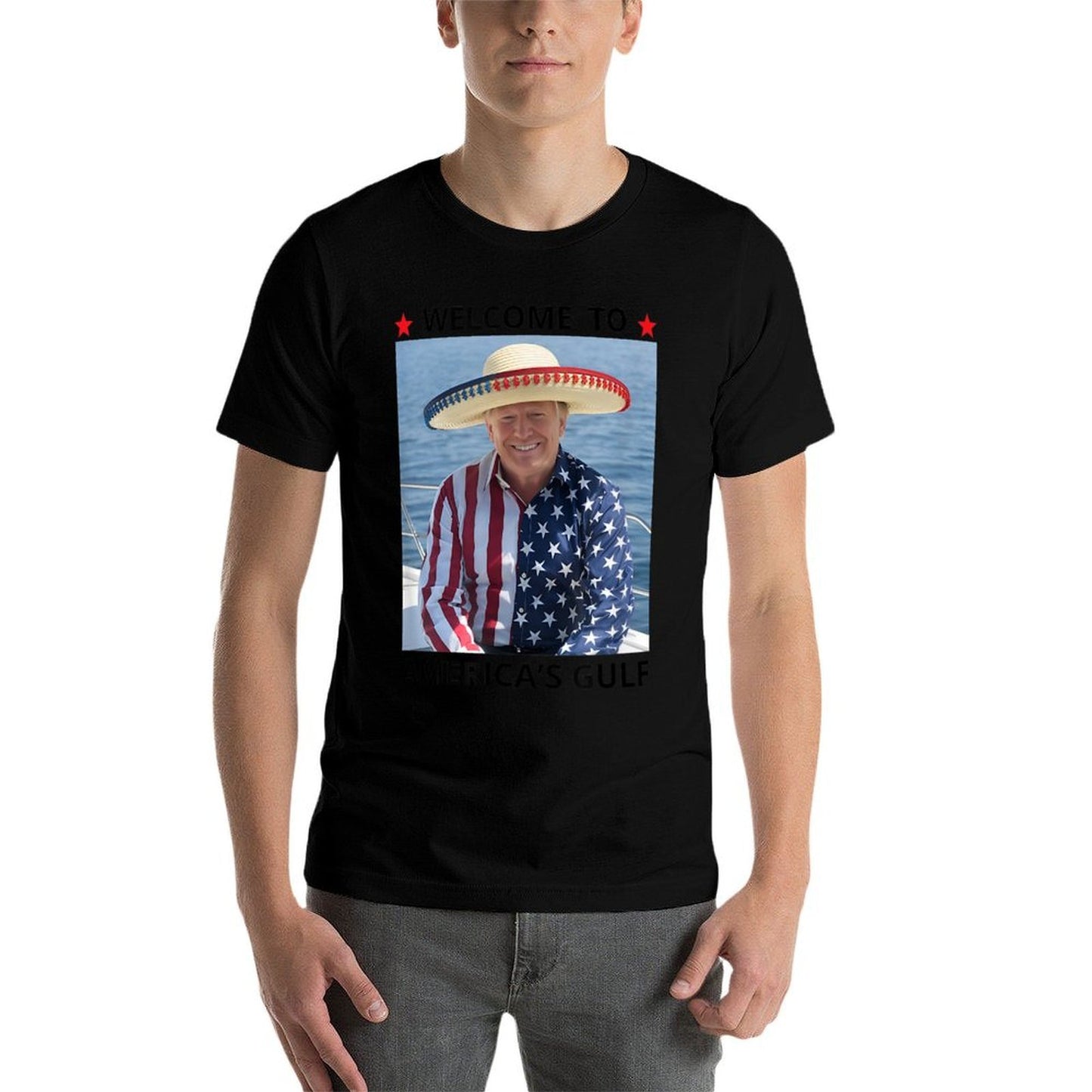 Trump America's Gulf Mexico President Trump Sombrero Quick-drying T-Shirt