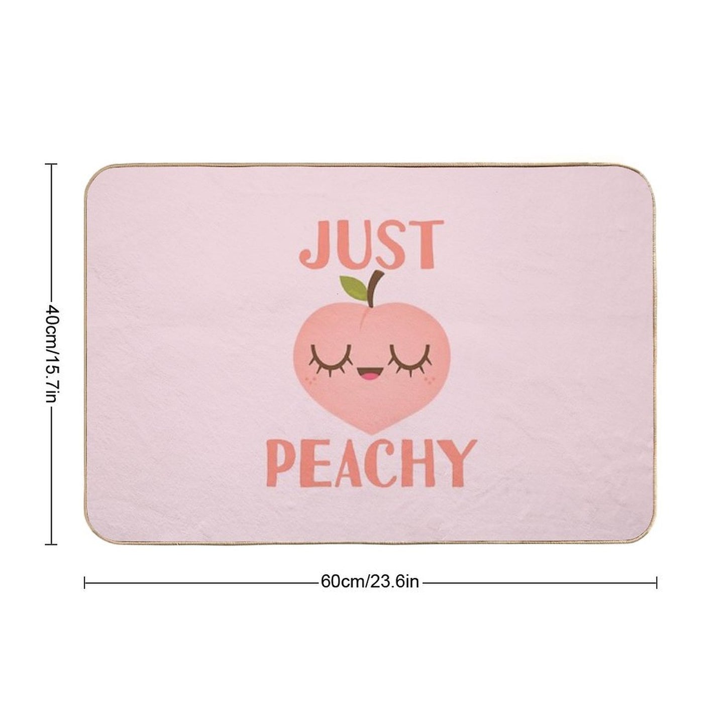 Just Peachy Easy Maintenance Bath Mat