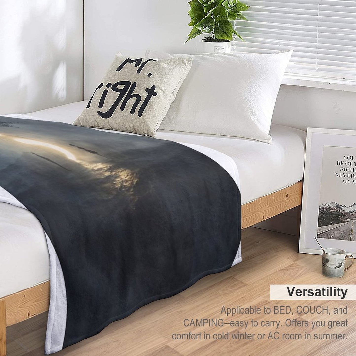 Semicolon - Cont;nue Velvety-soft Throw Blanket