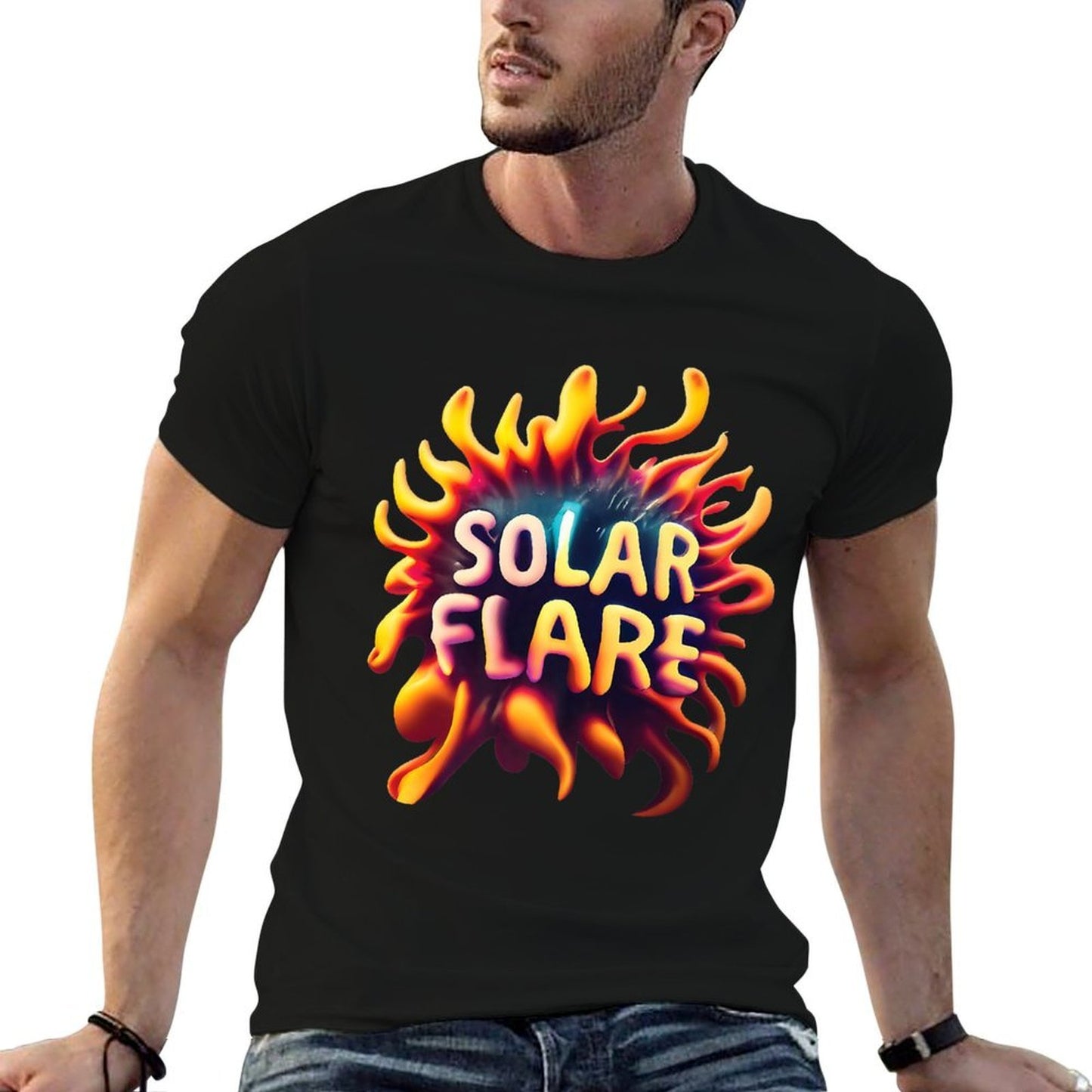 Solar Flare Space Sun Science Fun Aerospace Engineer Eclipse Premium Vintage-inspired T-Shirt
