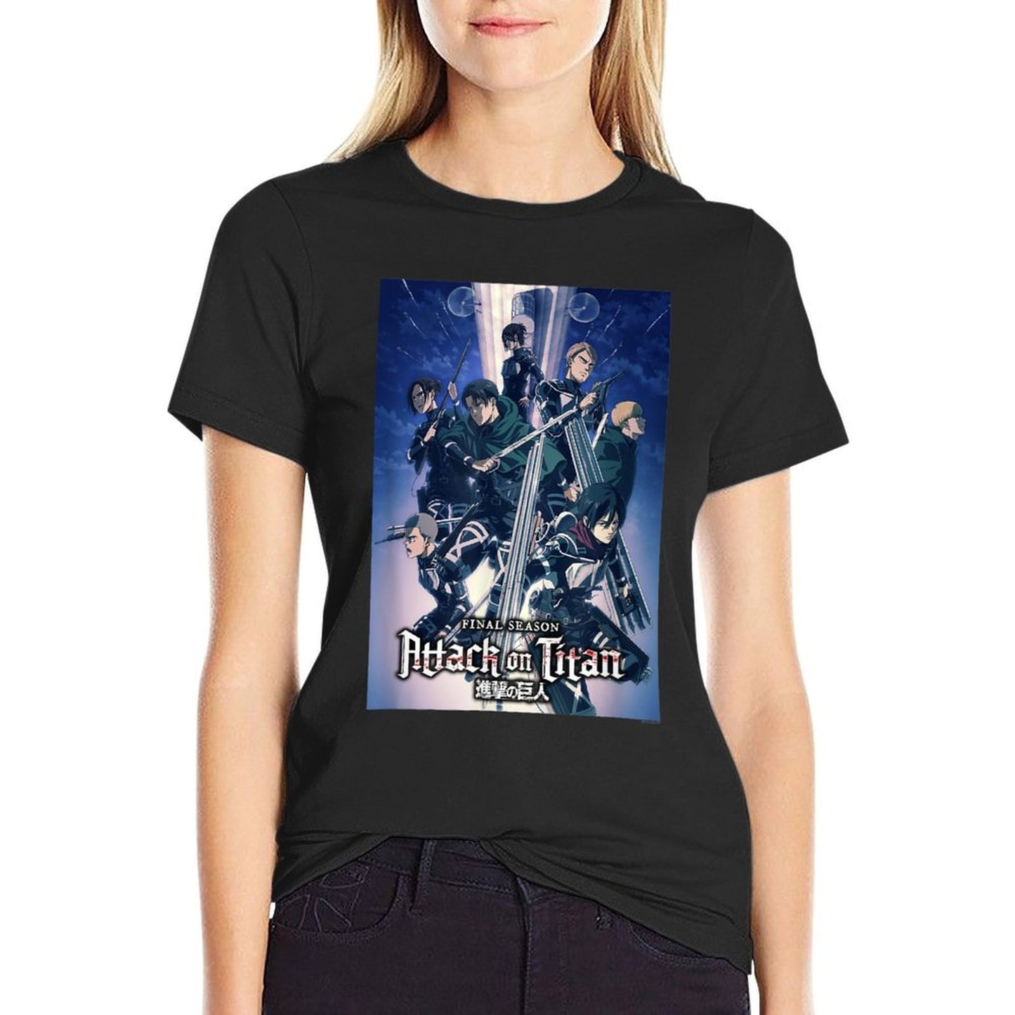 Attack on Titan Season 4 Colorful Key Art with Logo Anime Lightweight T-Shirt