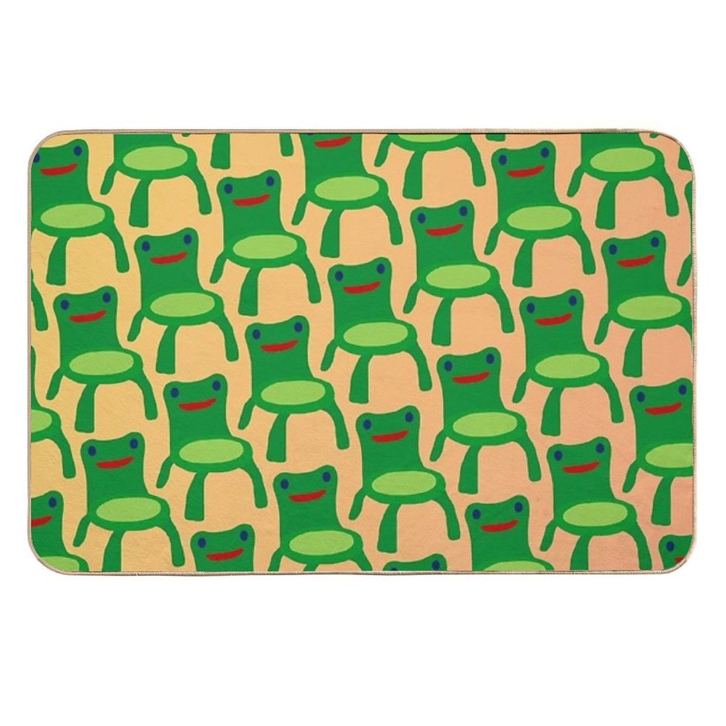 Froggy Chair Pattern Multi-Purpose Bath Mat