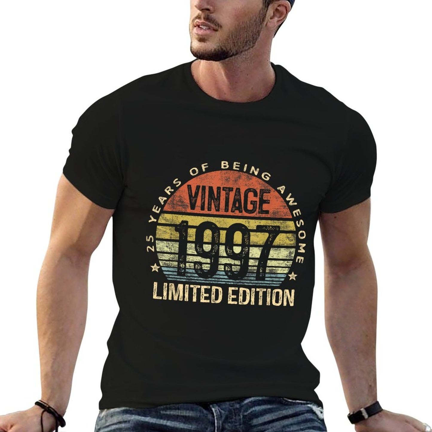 25 Year Old Gifts Vintage 1997 Limited Edition 25th Birthday Slim-fit Cut T-Shirt