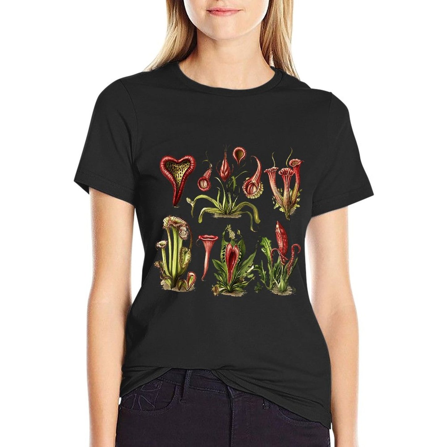 Vintage Carnivorous Plant Botanical Floral Plant Gardening Moisture-wicking T-Shirt