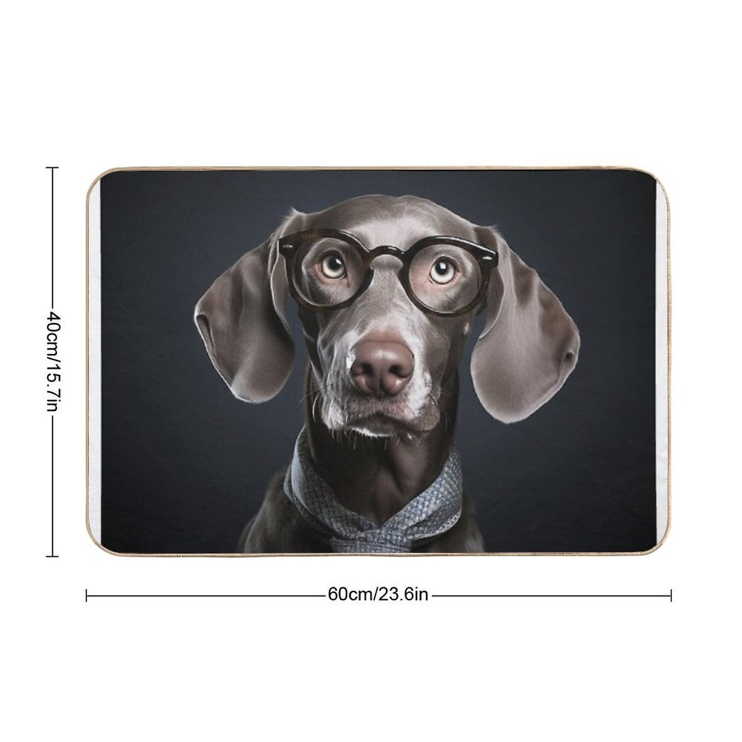 Mr Weimaraner Repositionable Bath Mat