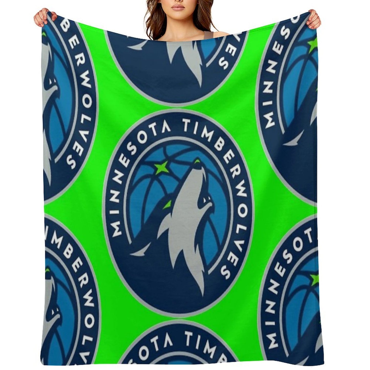 Minnesota Timberwolves Wrinkle-free Throw Blanket