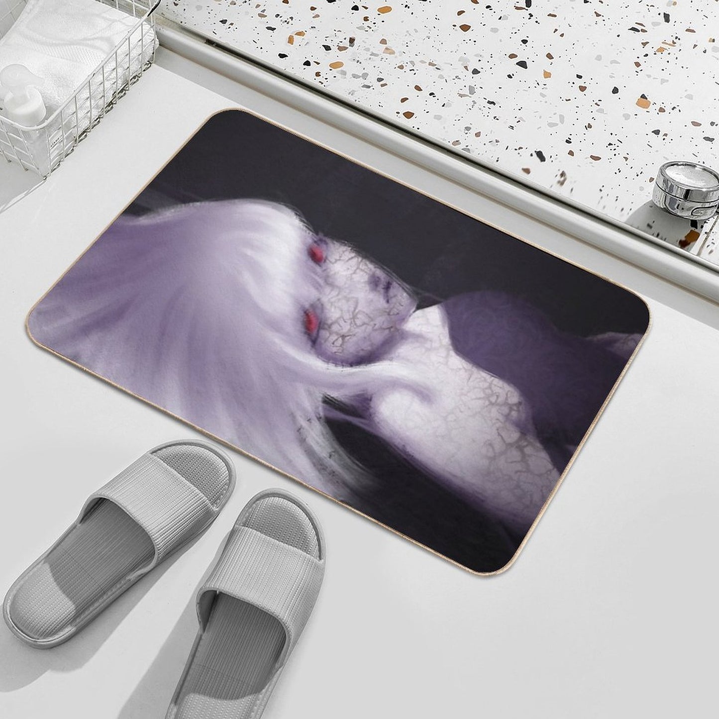 Broken Doll Slip-Resistant Bath Mat