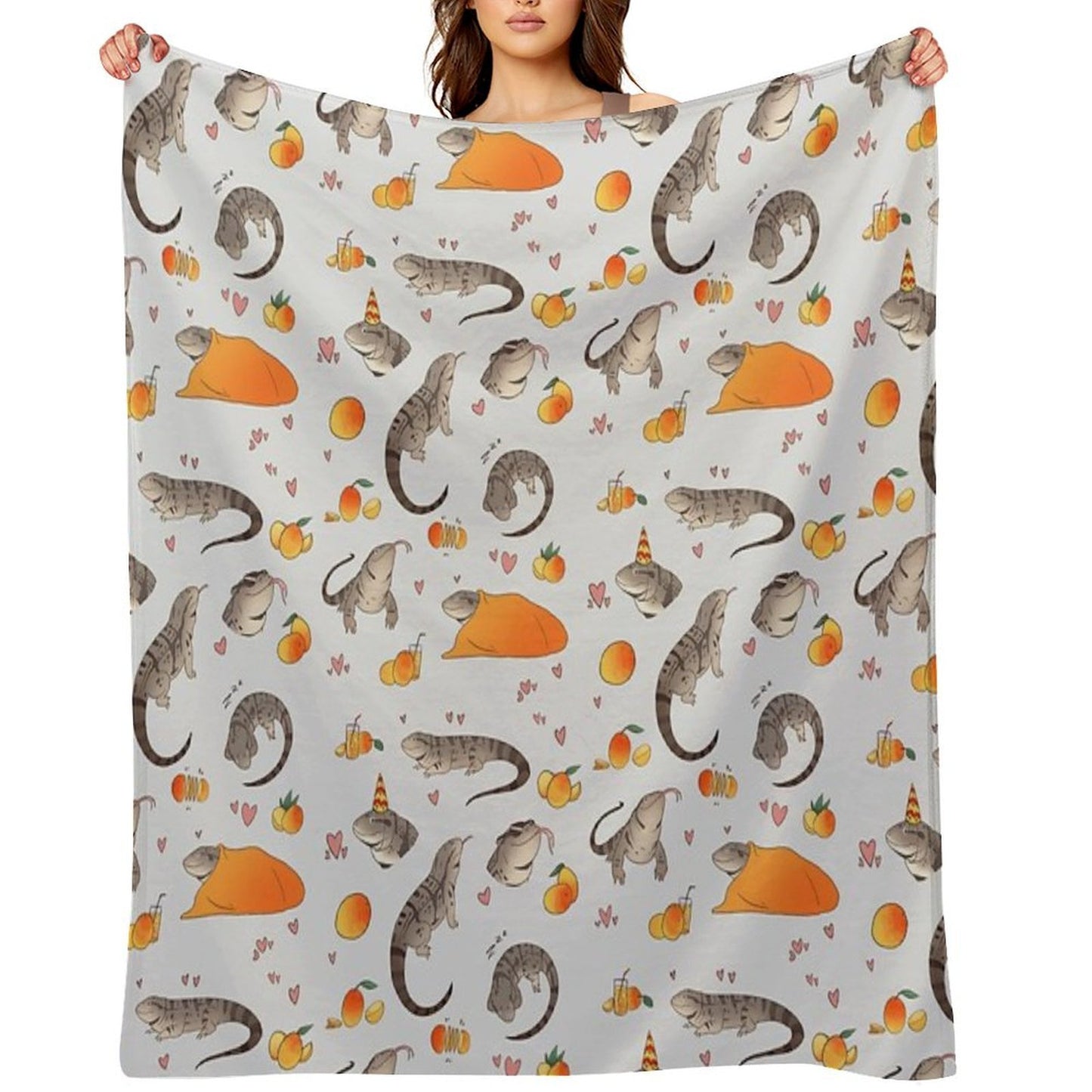 Tegus And Mangoes Easy Care Throw Blanket