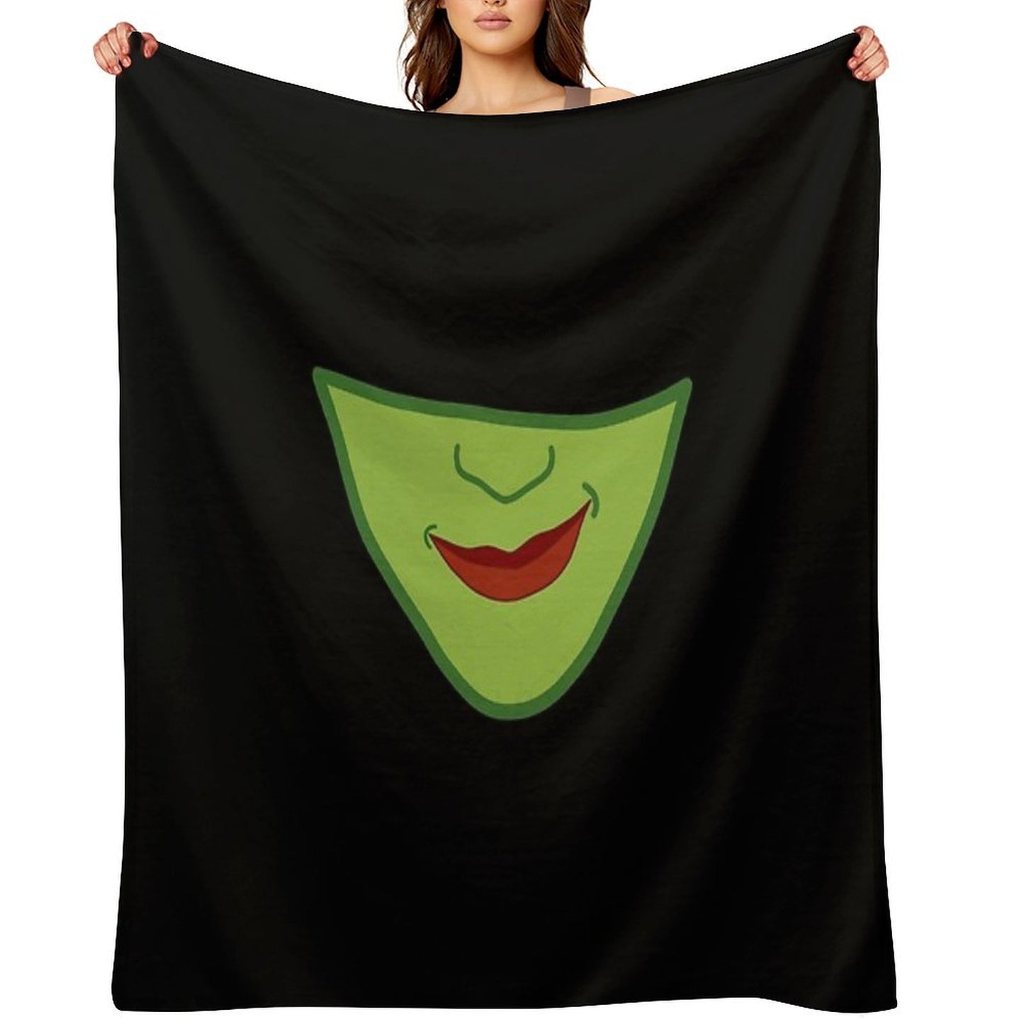 Elphaba From Wicked The Musical Sustainable Throw Blanket
