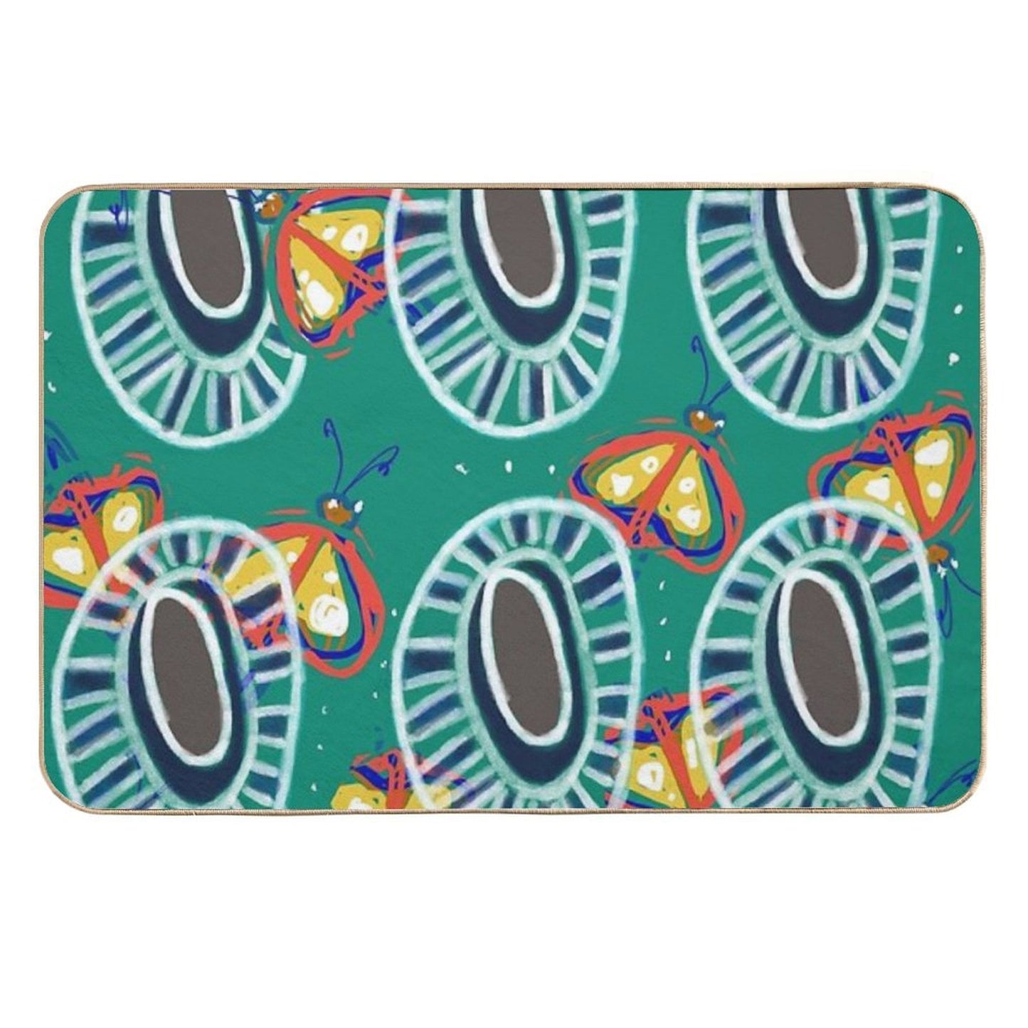 Burrudjarra Native Butterfly . Multi-Purpose Bath Mat