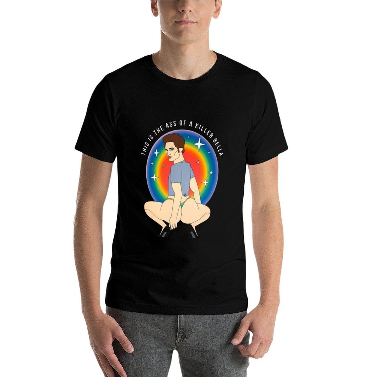 This Is The Ass Of A Killer Bella Funny LGBTQ Support Pride Tagless Design T-Shirt