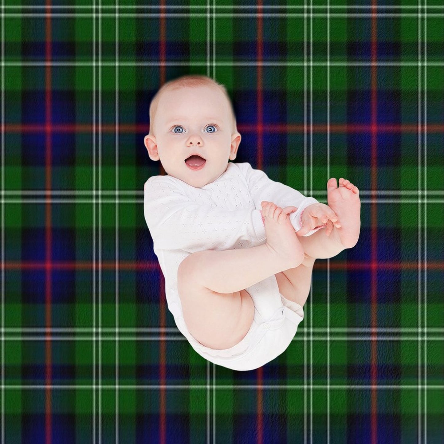 Clan Sutherland Tartan Easy Care Throw Blanket