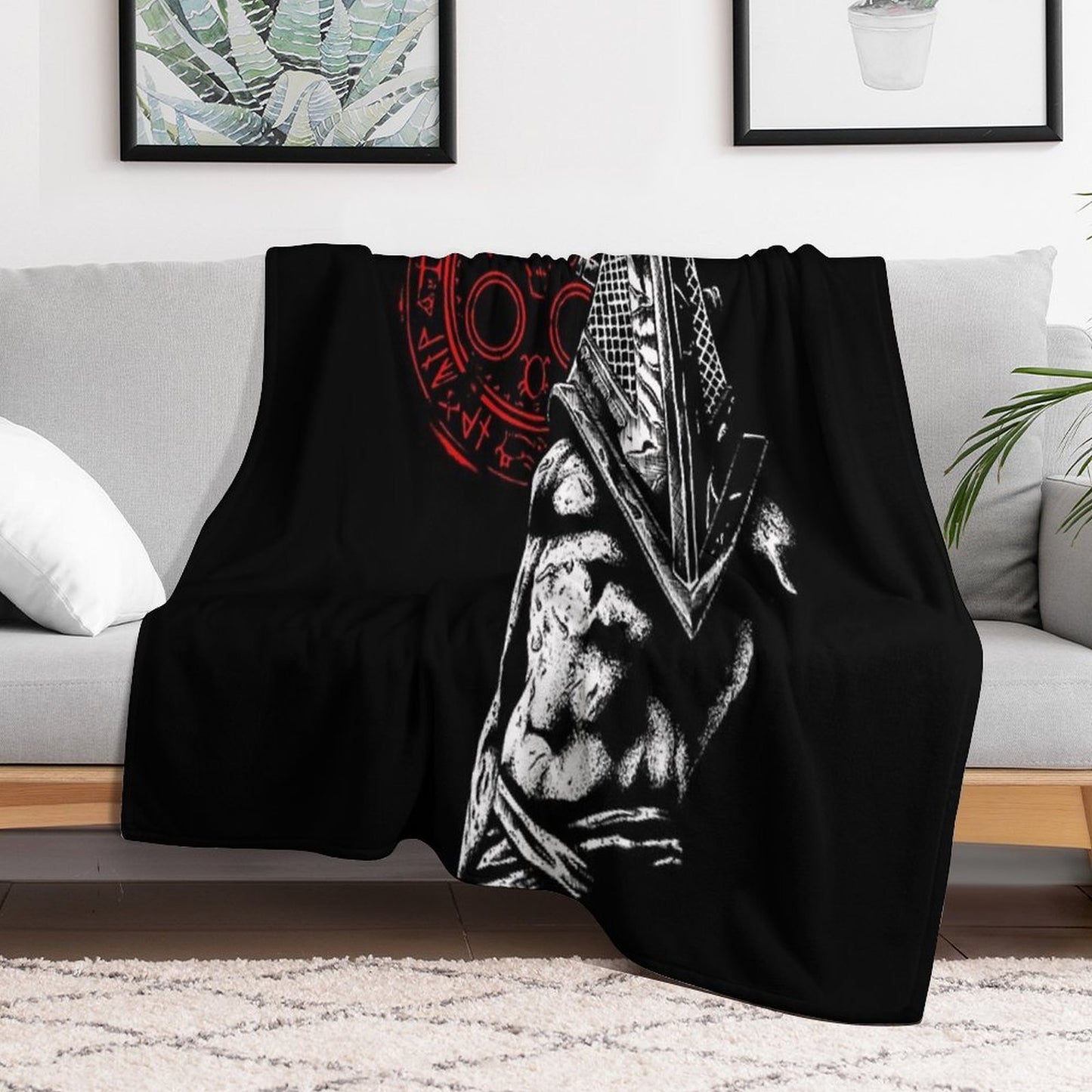 Chain Link And Fog Wrinkle-free Throw Blanket