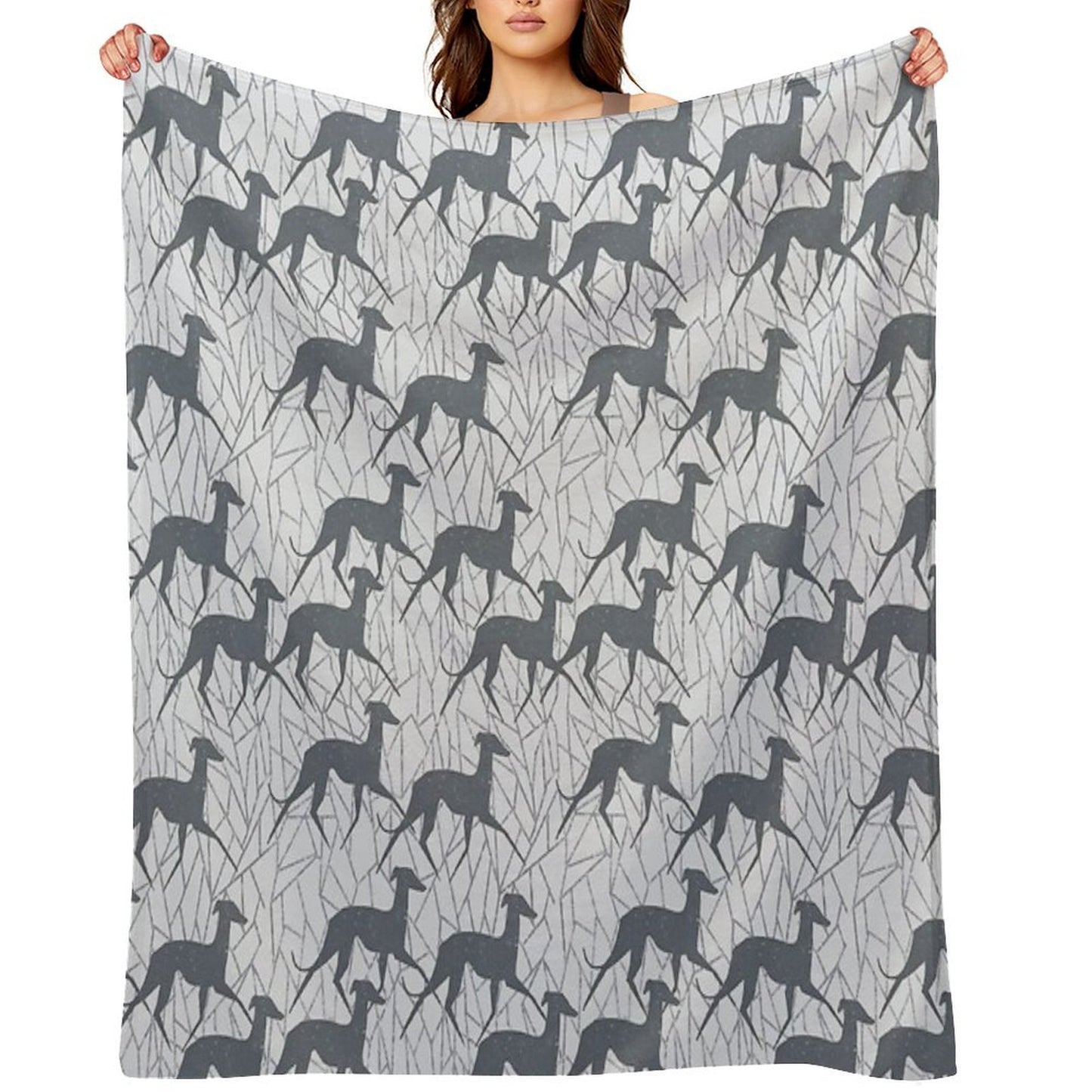 Italian Greyhounds Shrink-resistant Throw Blanket