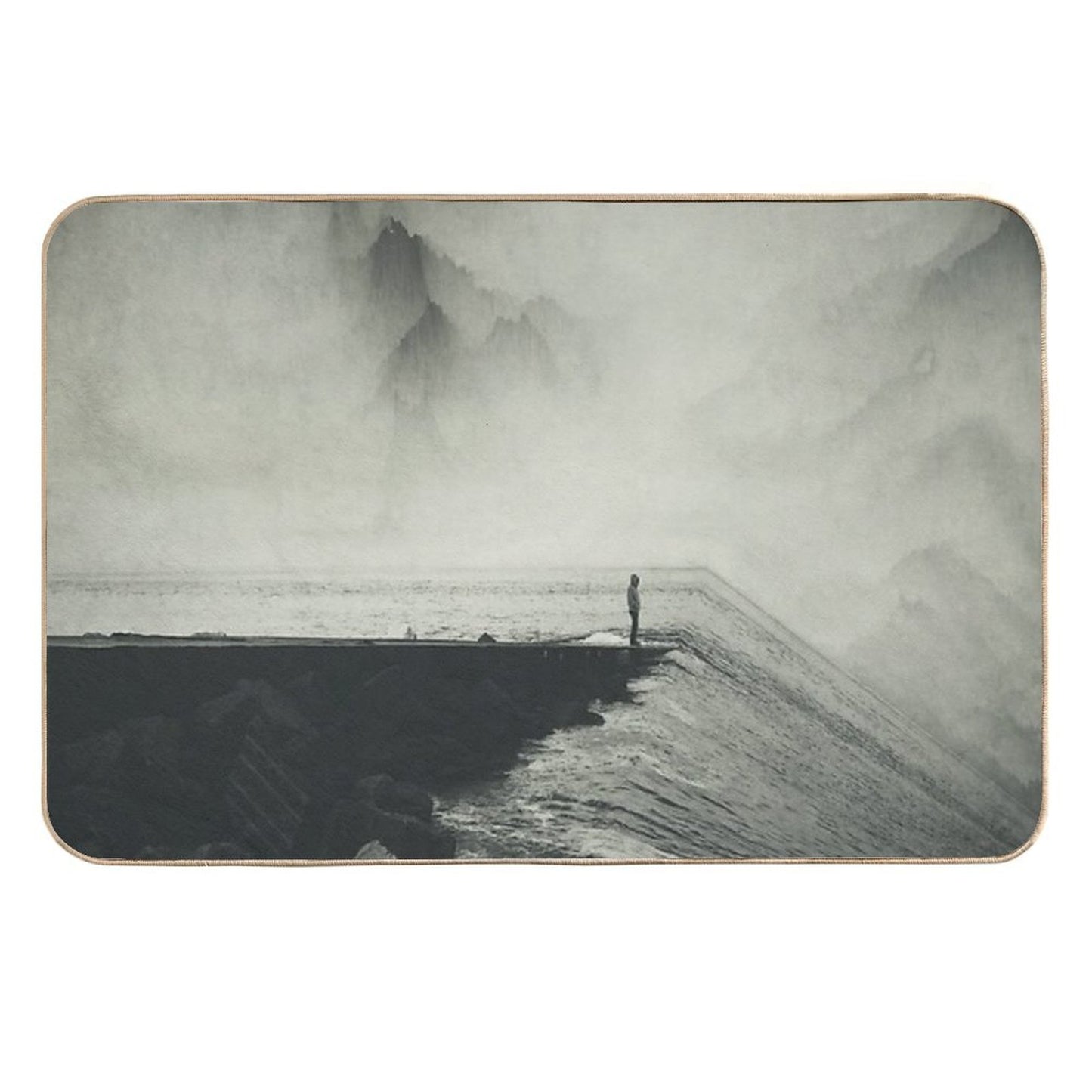 VertigOcean - Surreal Seascape Non-Slip Bath Mat
