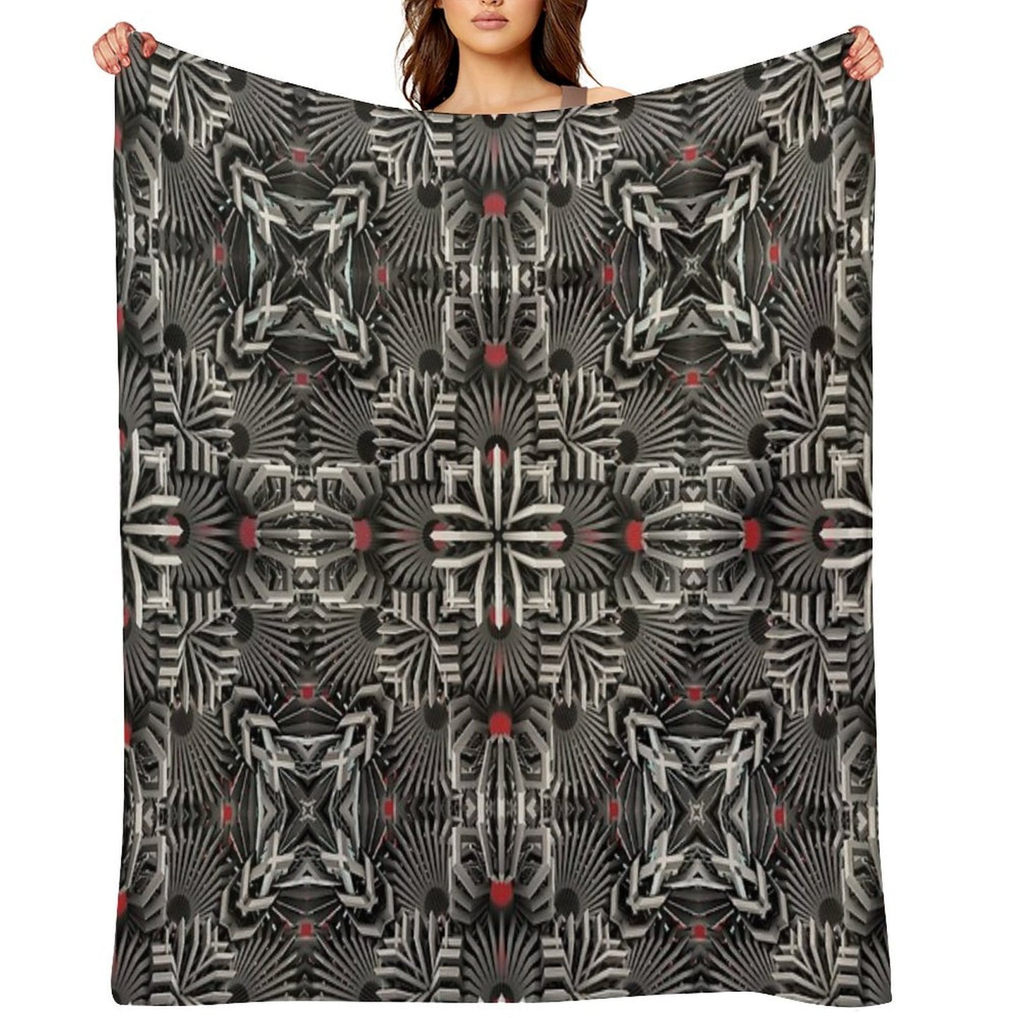 Calaabachti Matrix Plush Throw Blanket