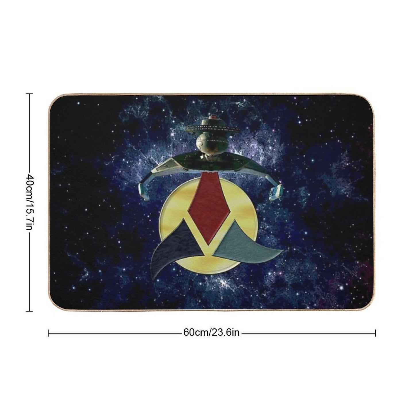 KLINGON HEART OF VIRTUE Absorbent Bath Mat
