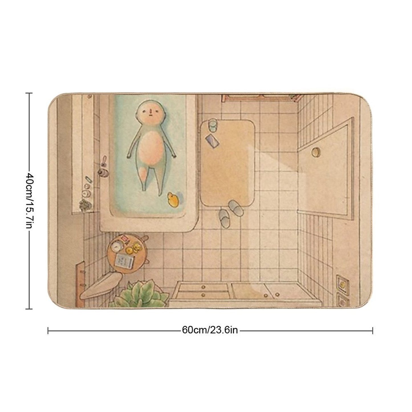 Vintage Another Bath Repositionable Bath Mat