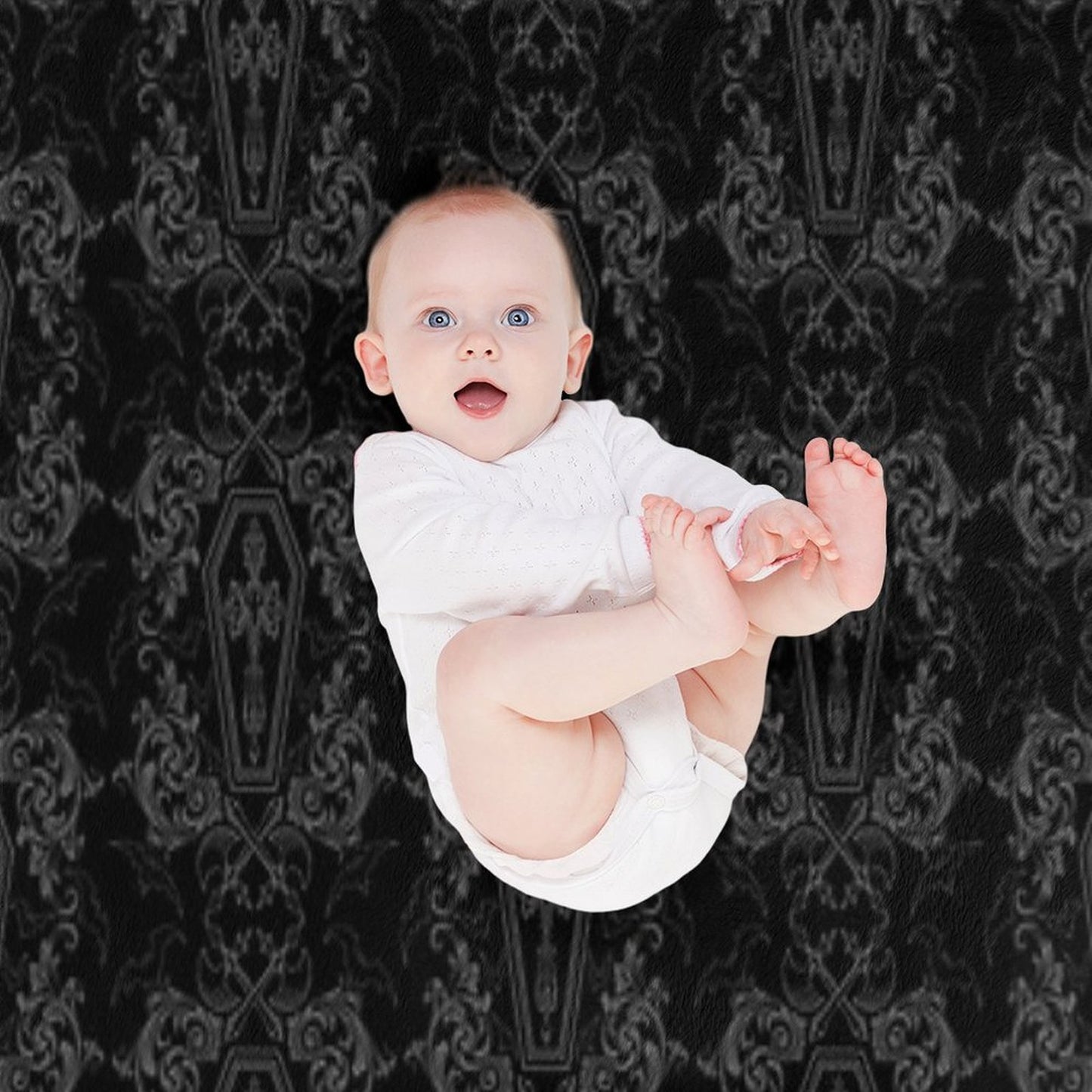 Vampire Coffin Durable Throw Blanket