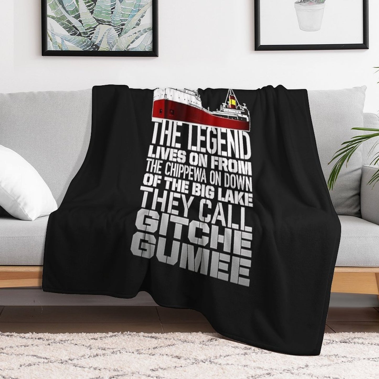 Edmund Fitzgerald Easy Care Throw Blanket