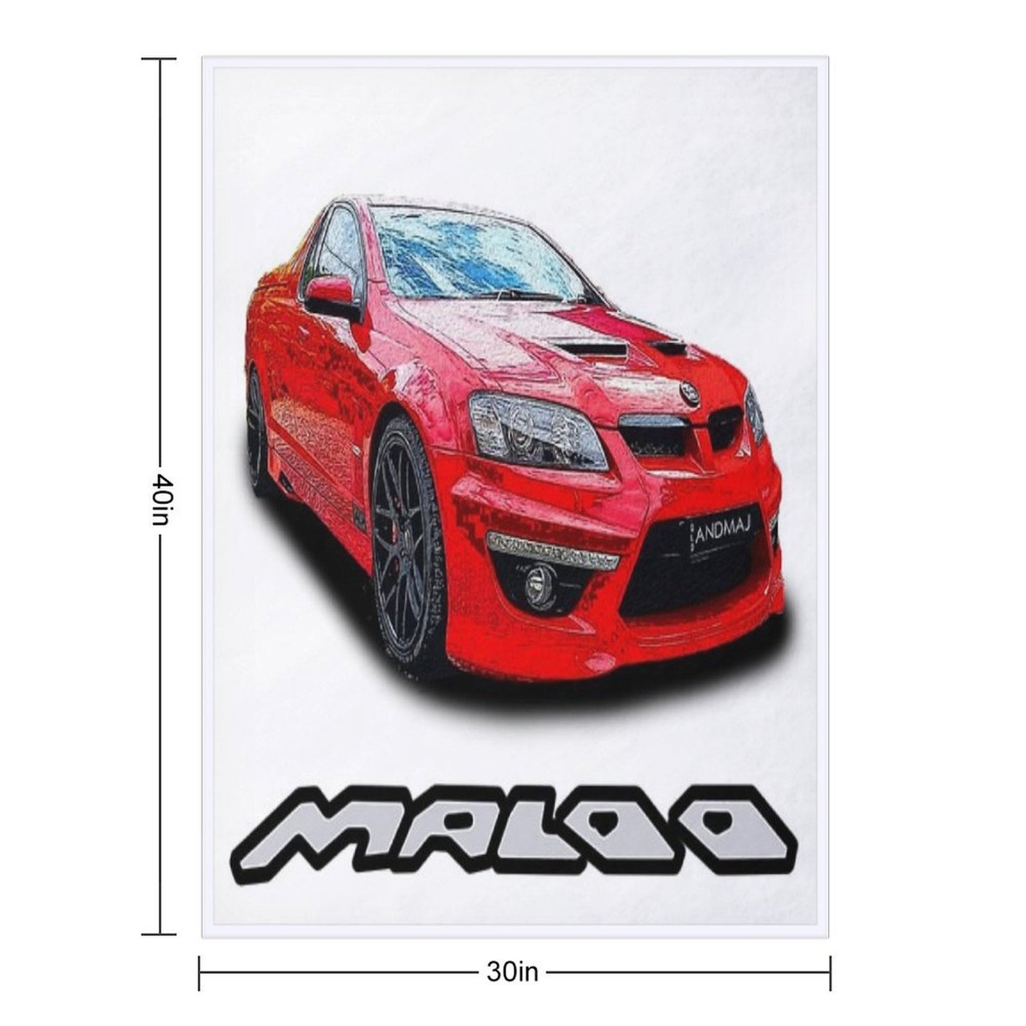 Sting Red VE HSV Maloo Comfort Throw Blanket