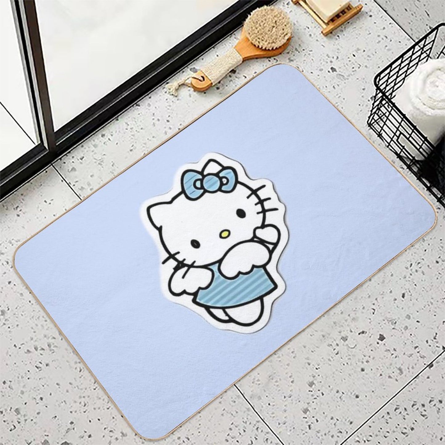 Hello Kitty Design High-Traffic Bath Mat