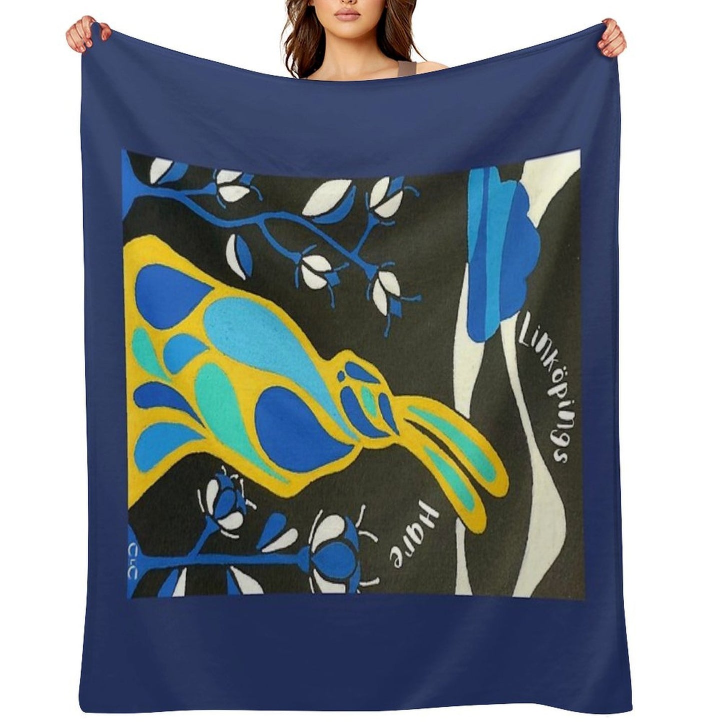 The Linköping Hare Quick-dry Throw Blanket