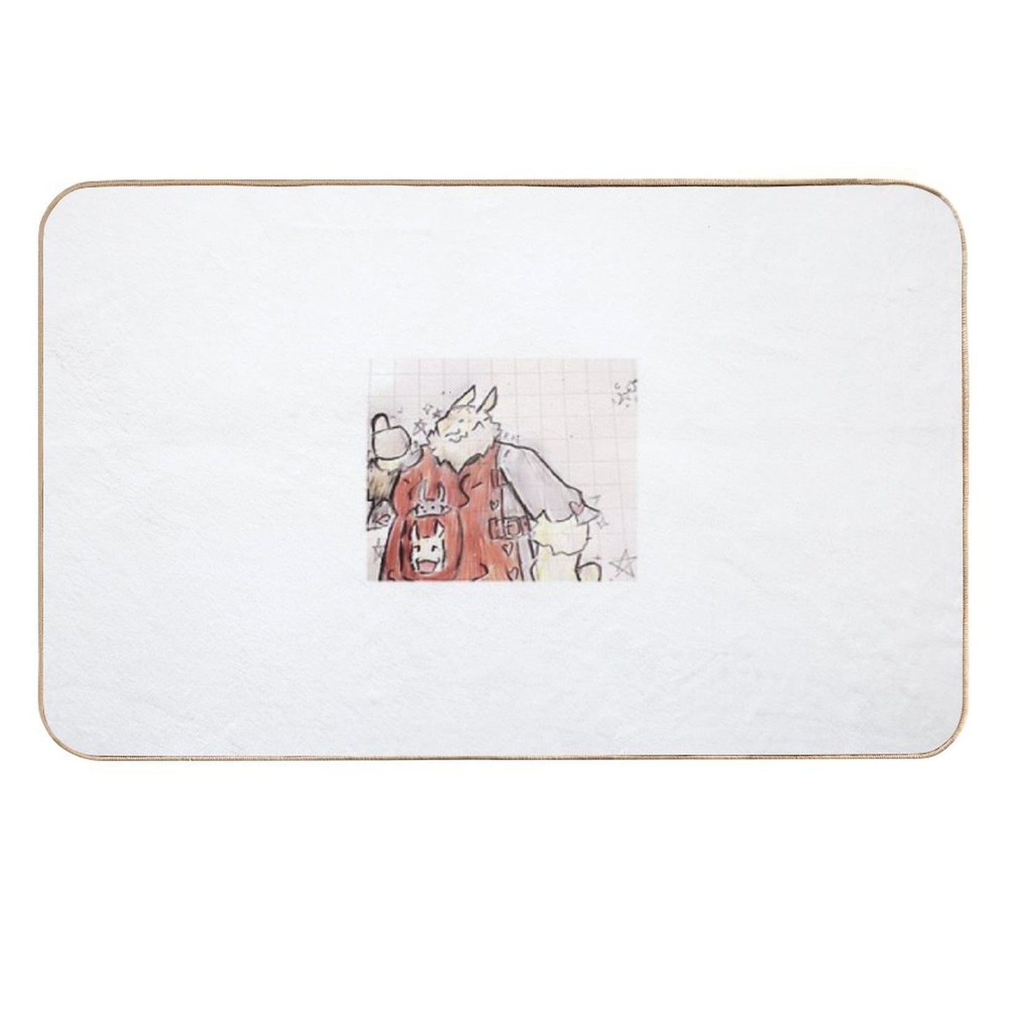 The Fluffy Rat Chief Non-Slip Bath Mat