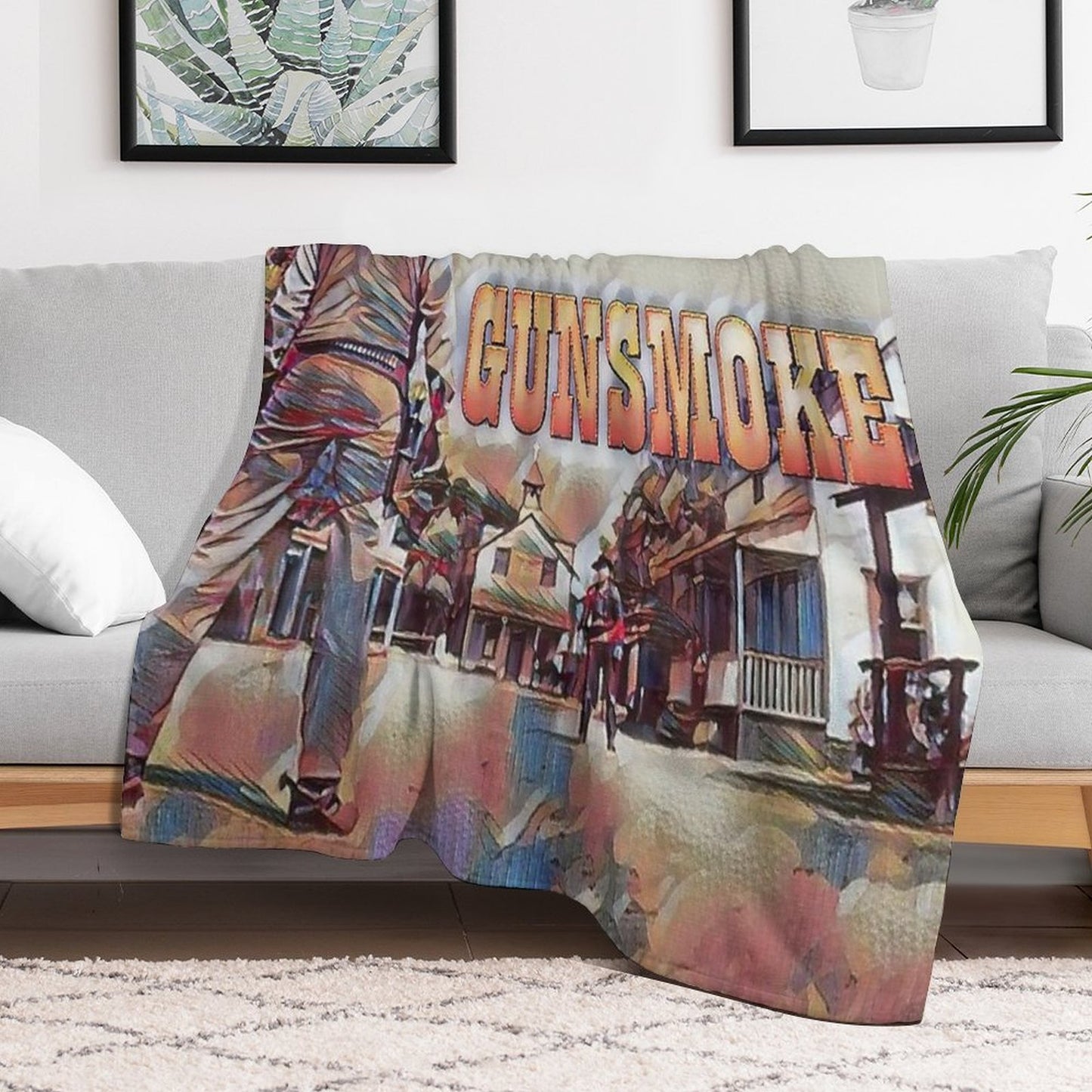 Gunsmoke Lightweight Throw Blanket