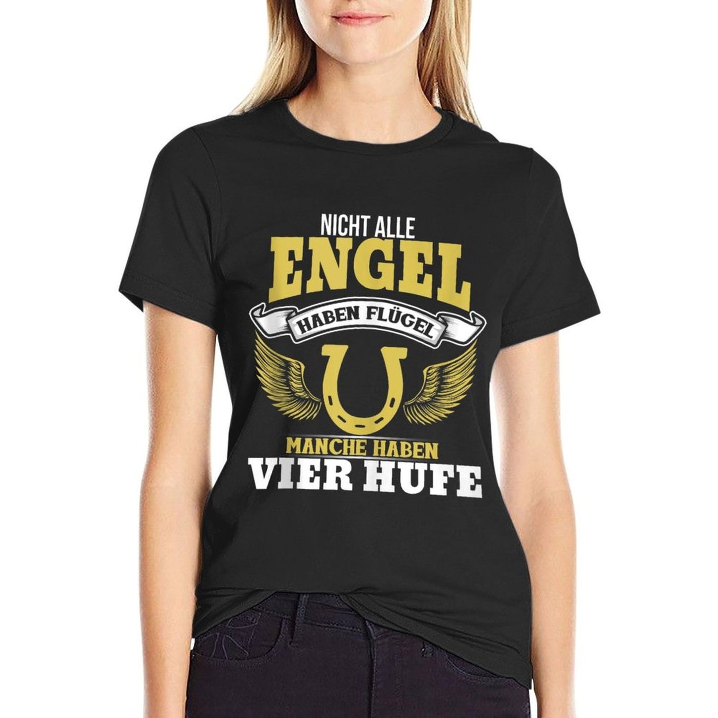 Not All Angels Have Wings Some Have Four Hooves High-quality Stitching T-Shirt