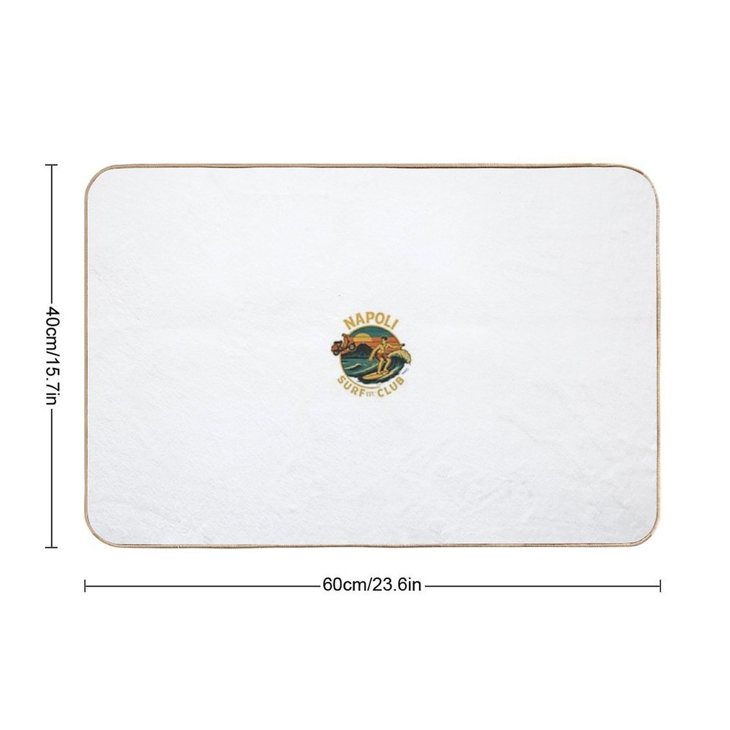 NAPOLI SURF CLUB Slip-Resistant Bath Mat