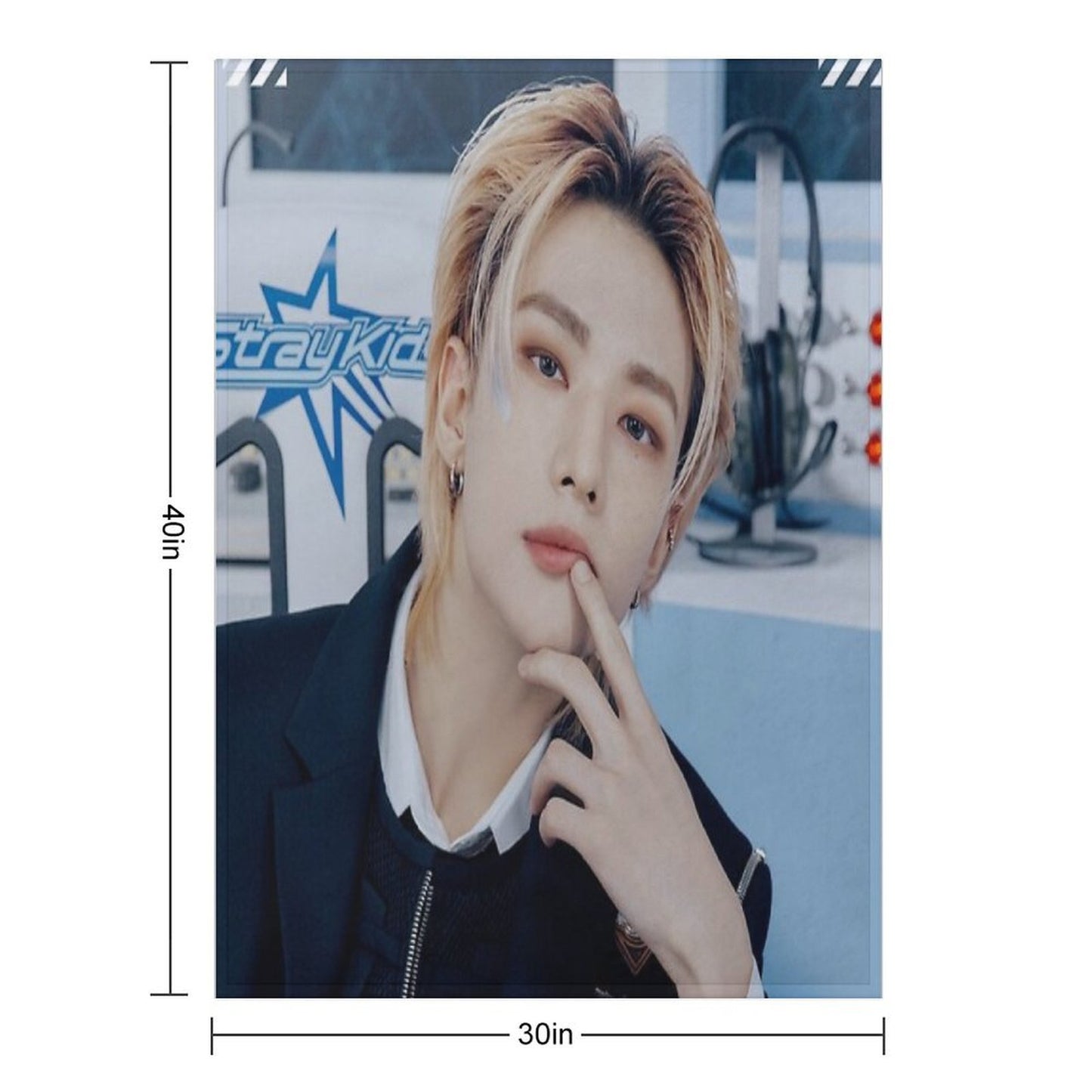 STRAY KIDS HYUNJIN Velvety-soft Throw Blanket