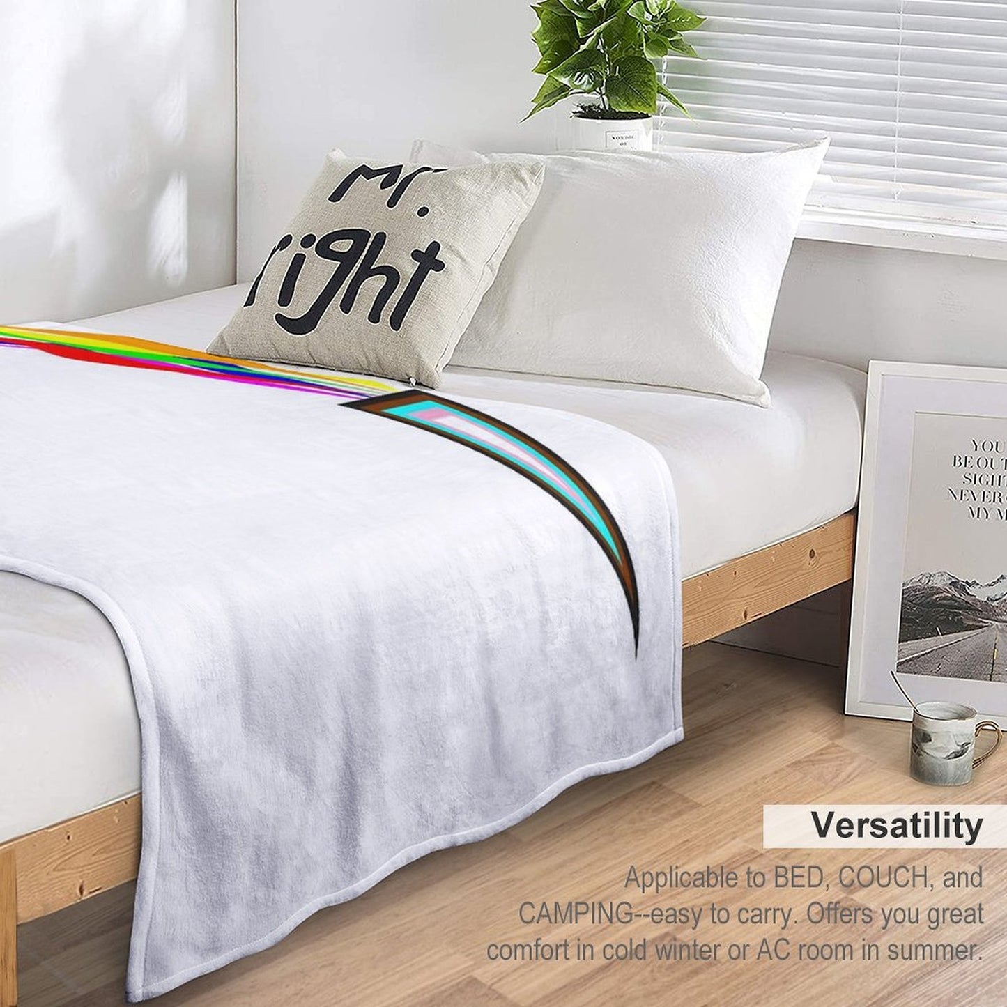 Flaming Pride - Resistance Travel-friendly Throw Blanket